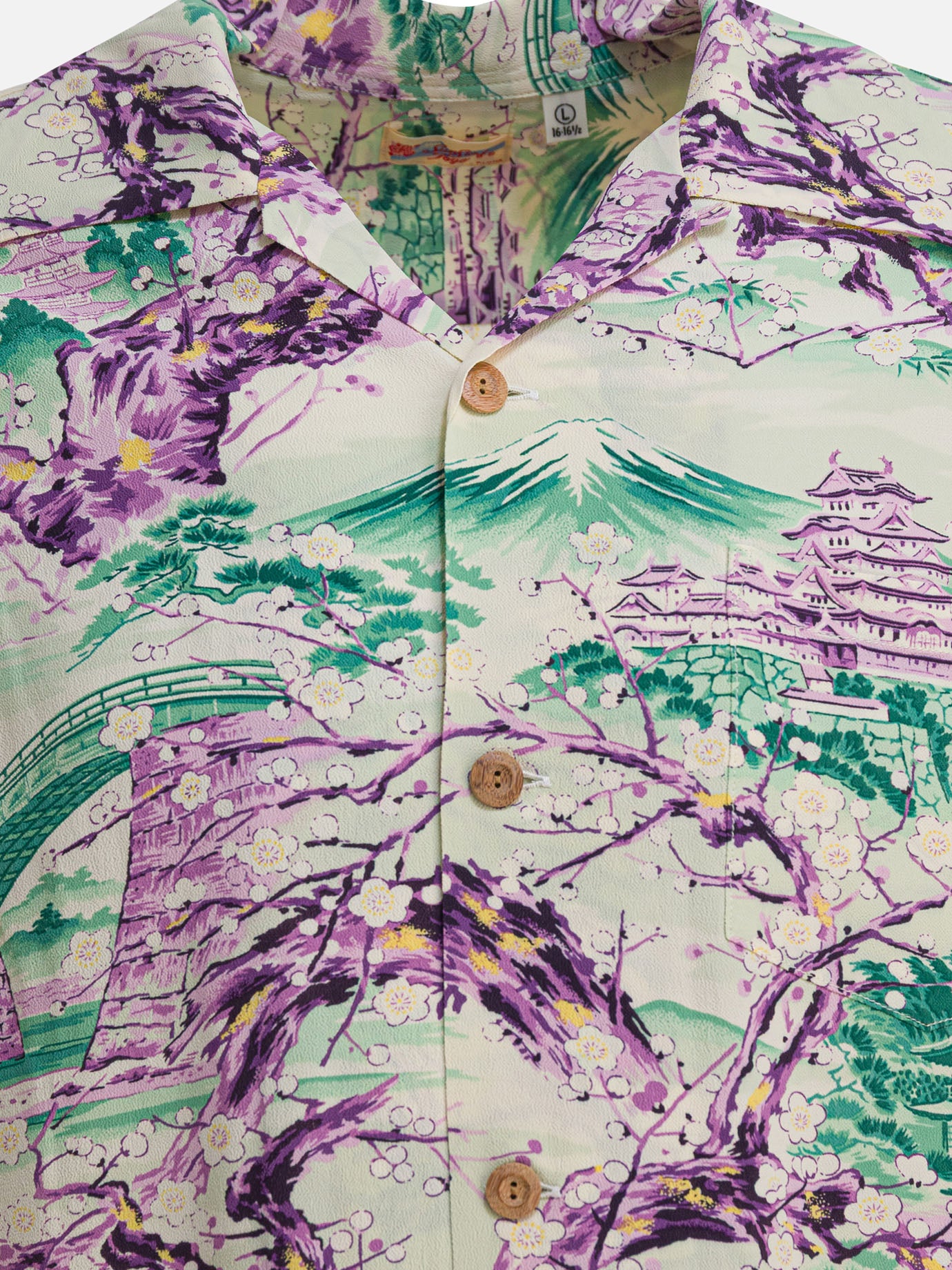 Sun Surf Camicia &quot;Scenery of Japan&quot; 26259281_M Green thumbnail_3