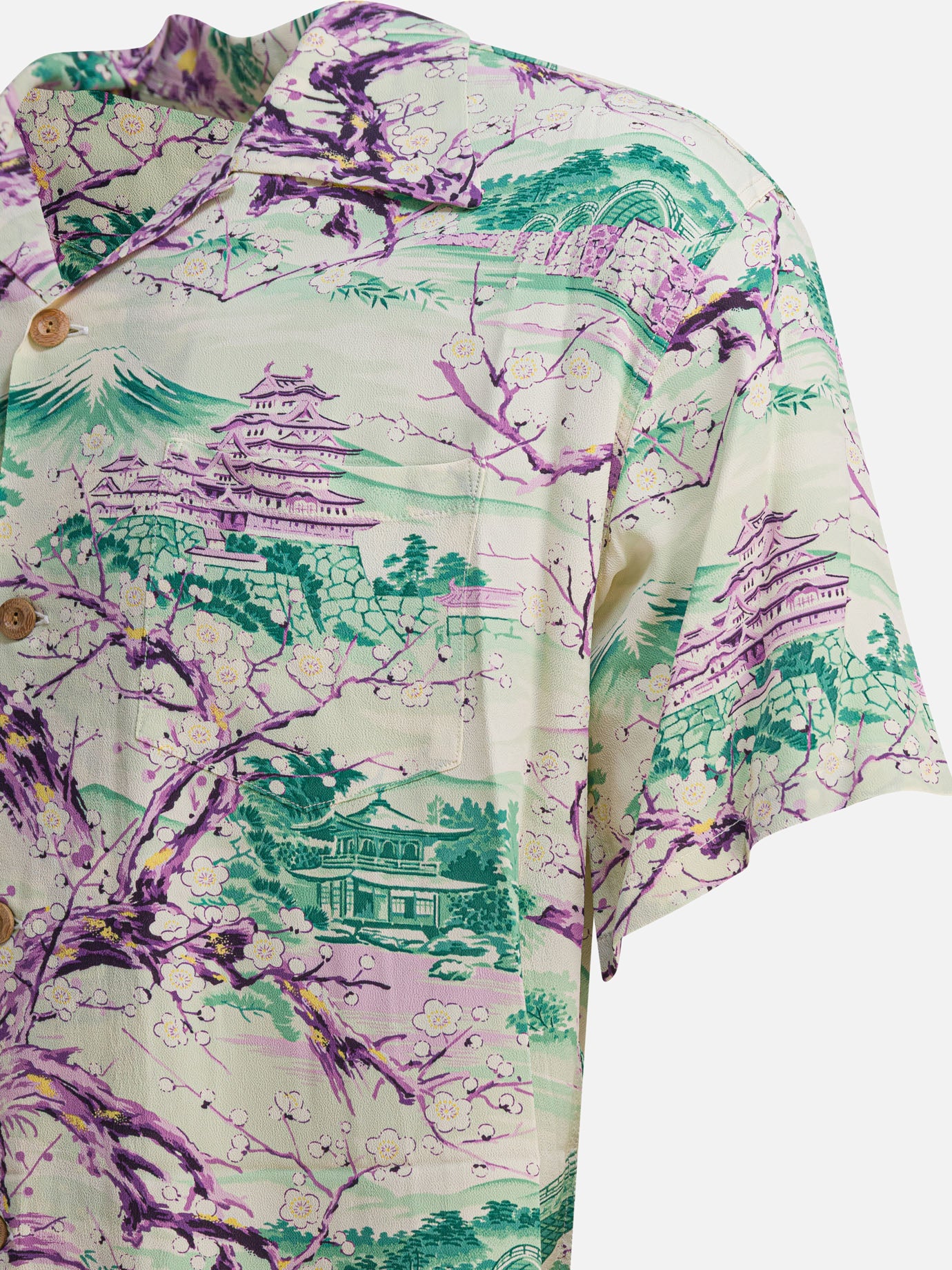 Sun Surf Camicia &quot;Scenery of Japan&quot; 26259281_M Green thumbnail_4