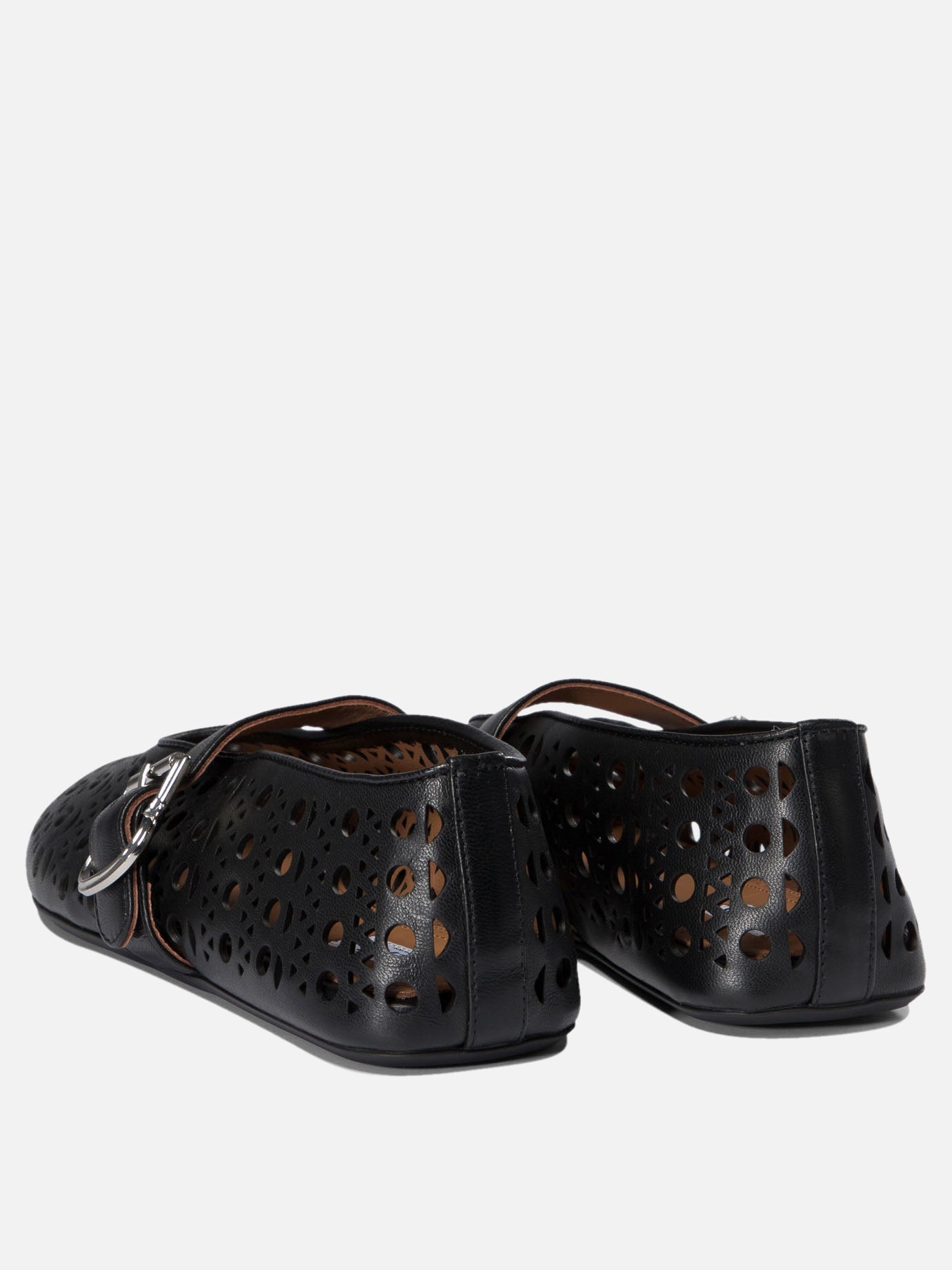 Mary Jane ballet flats 100% lamb leather - 100% rubber  Black - Alaïa Women | PDP | VIETTI Online Store | Zoom-Modal_4
