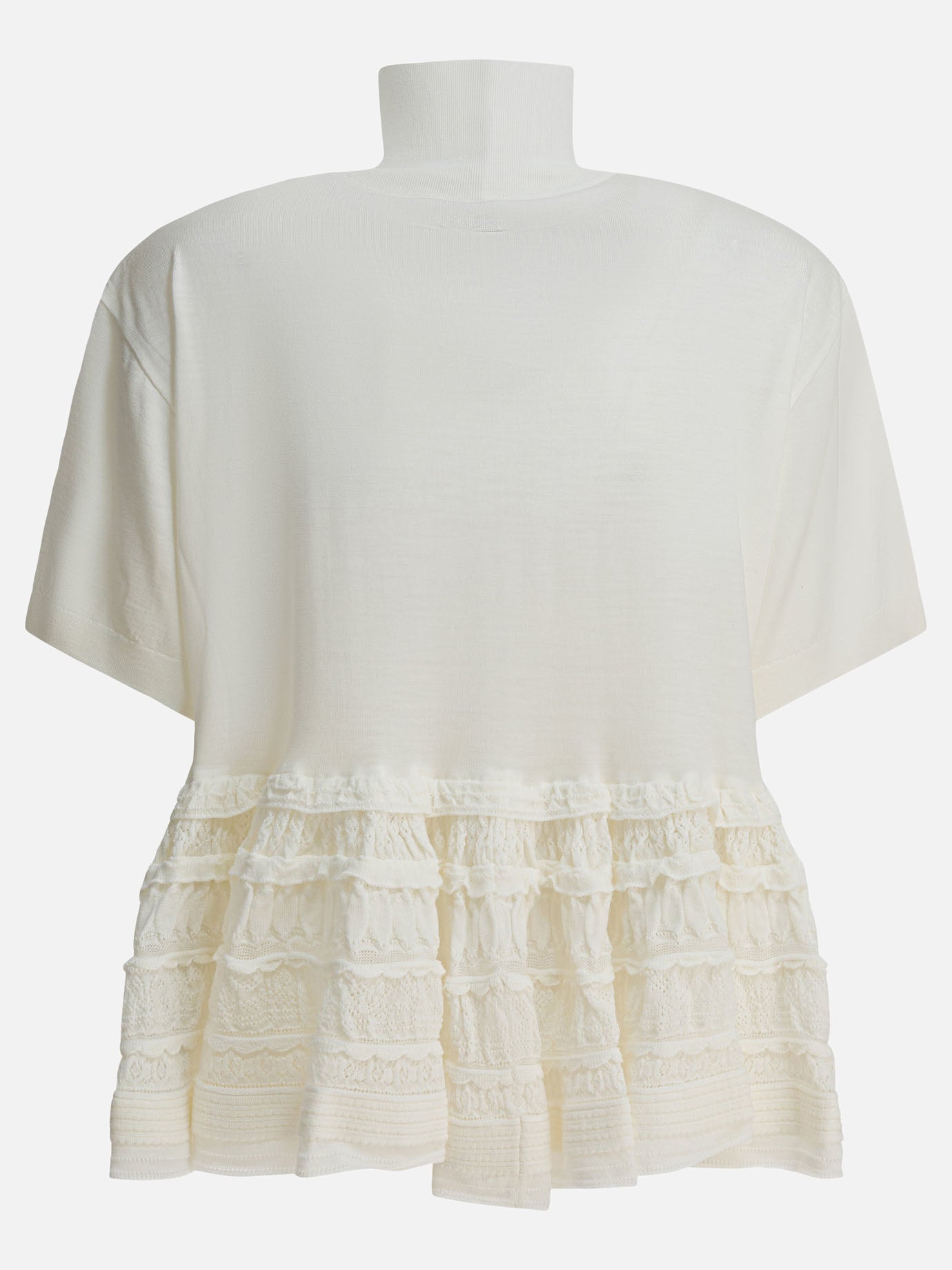 Mock neck t-shirts Solid colour  White - Alaïa Women | PDP | VIETTI Online Store | Zoom-Modal_2
