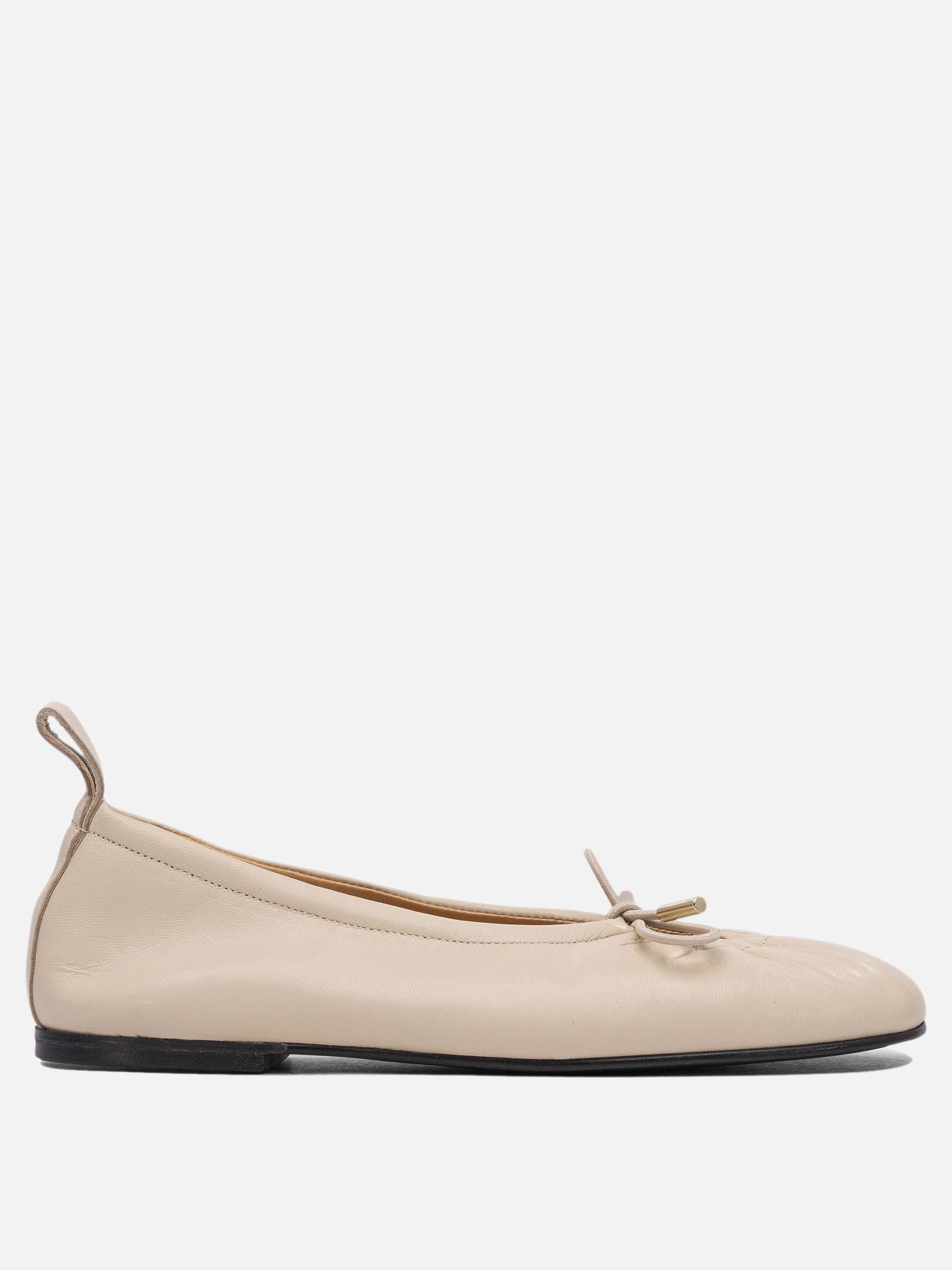 Classic ballet flats 100% leather  White - Alohas Women | PDP | VIETTI Online Store | Zoom-Modal
