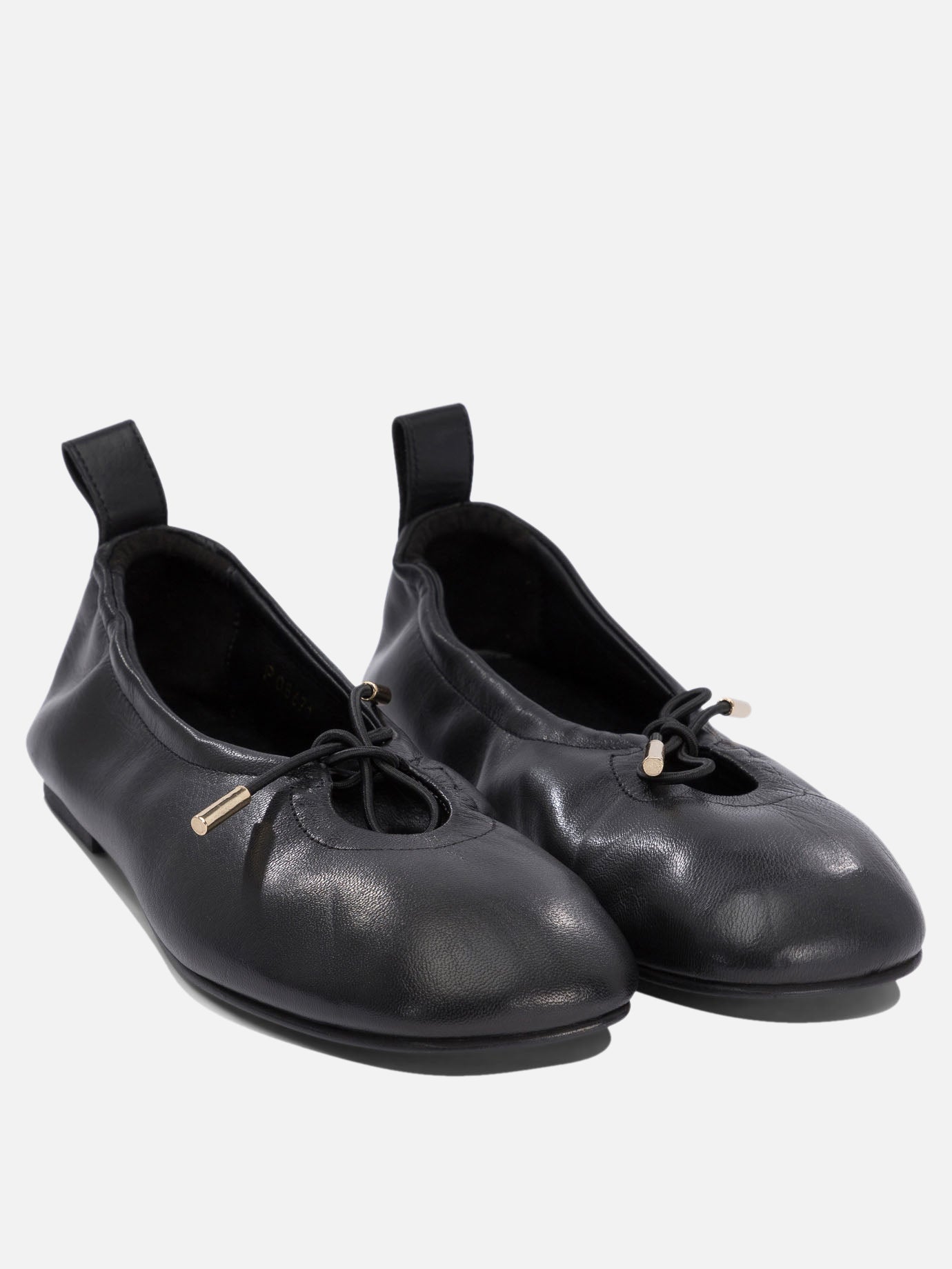 Classic ballet flats 100% leather  Black - Alohas Women | PDP | VIETTI Online Store | Zoom-Modal_2

