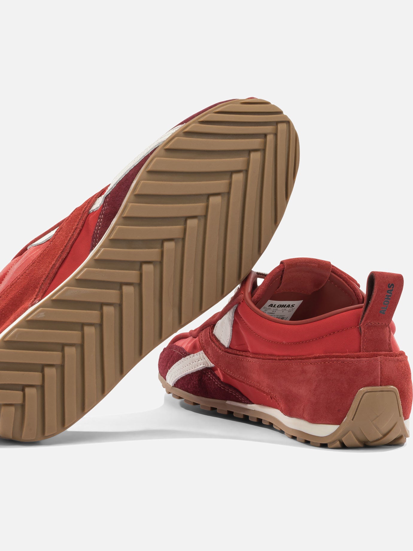 Low top sneakers 100% cow leather - 100% rubber  Red - Alohas Women | PDP | VIETTI Online Store | thumbnail_5