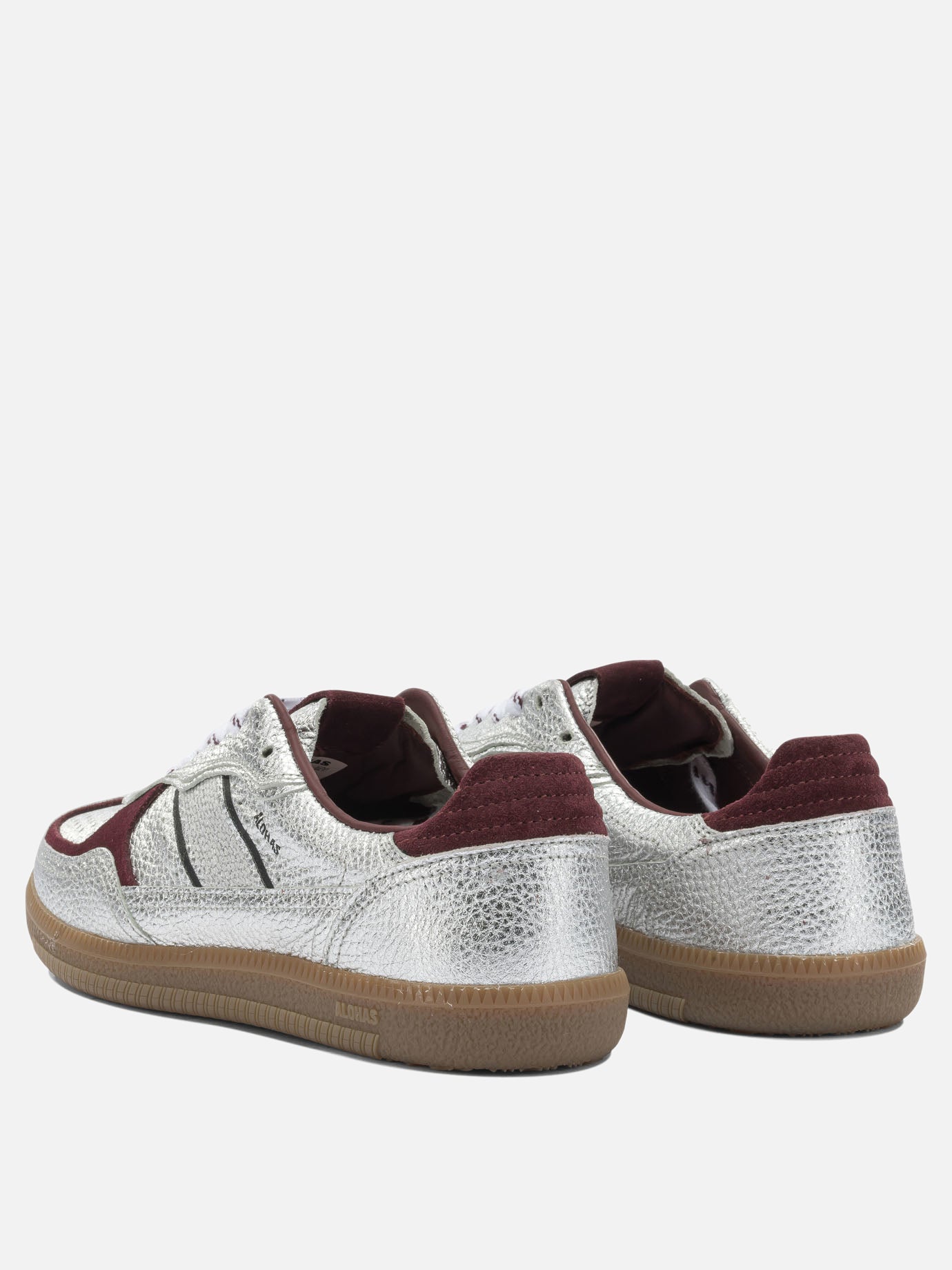 Low top sneakers 100% leather - 100% rubber  Silver - Alohas Women | PDP | VIETTI Online Store | Zoom-Modal_4

