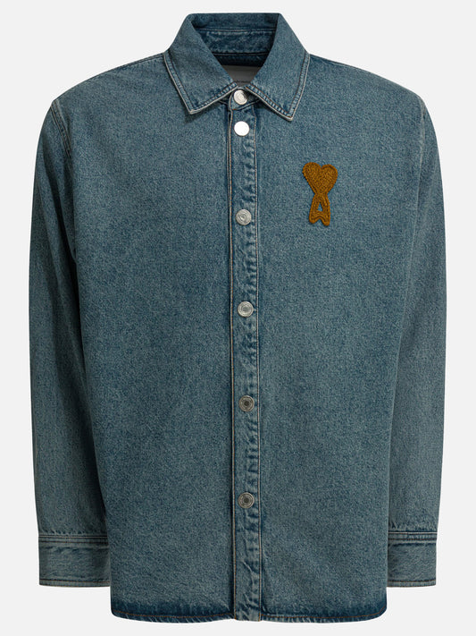 Casual shirts Logo  Blue - Ami Paris Men | PLP | VIETTI Online Store 
