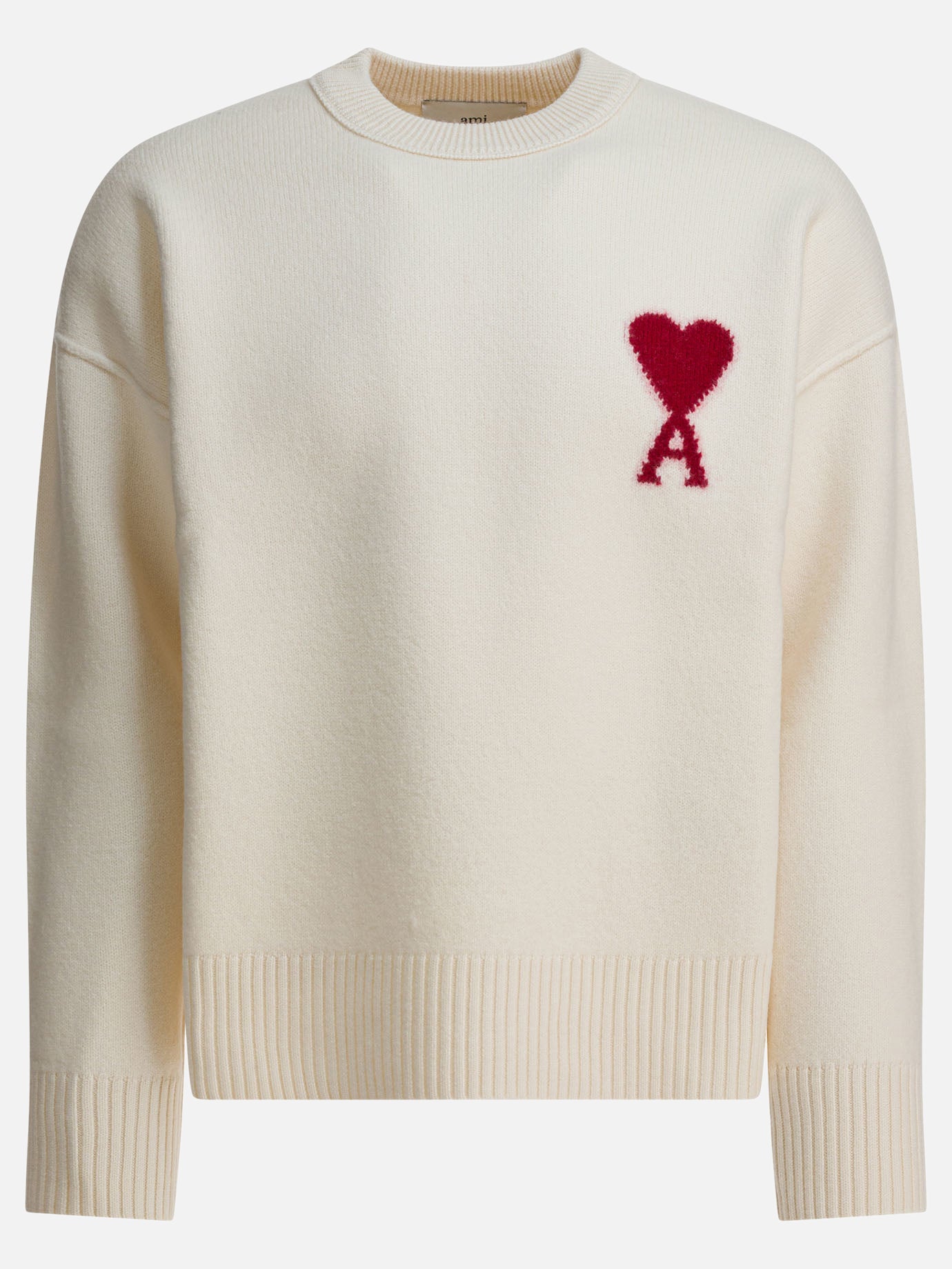 Crewneck sweaters Logo  White - Ami Paris Men | PDP | VIETTI Online Store | thumbnail