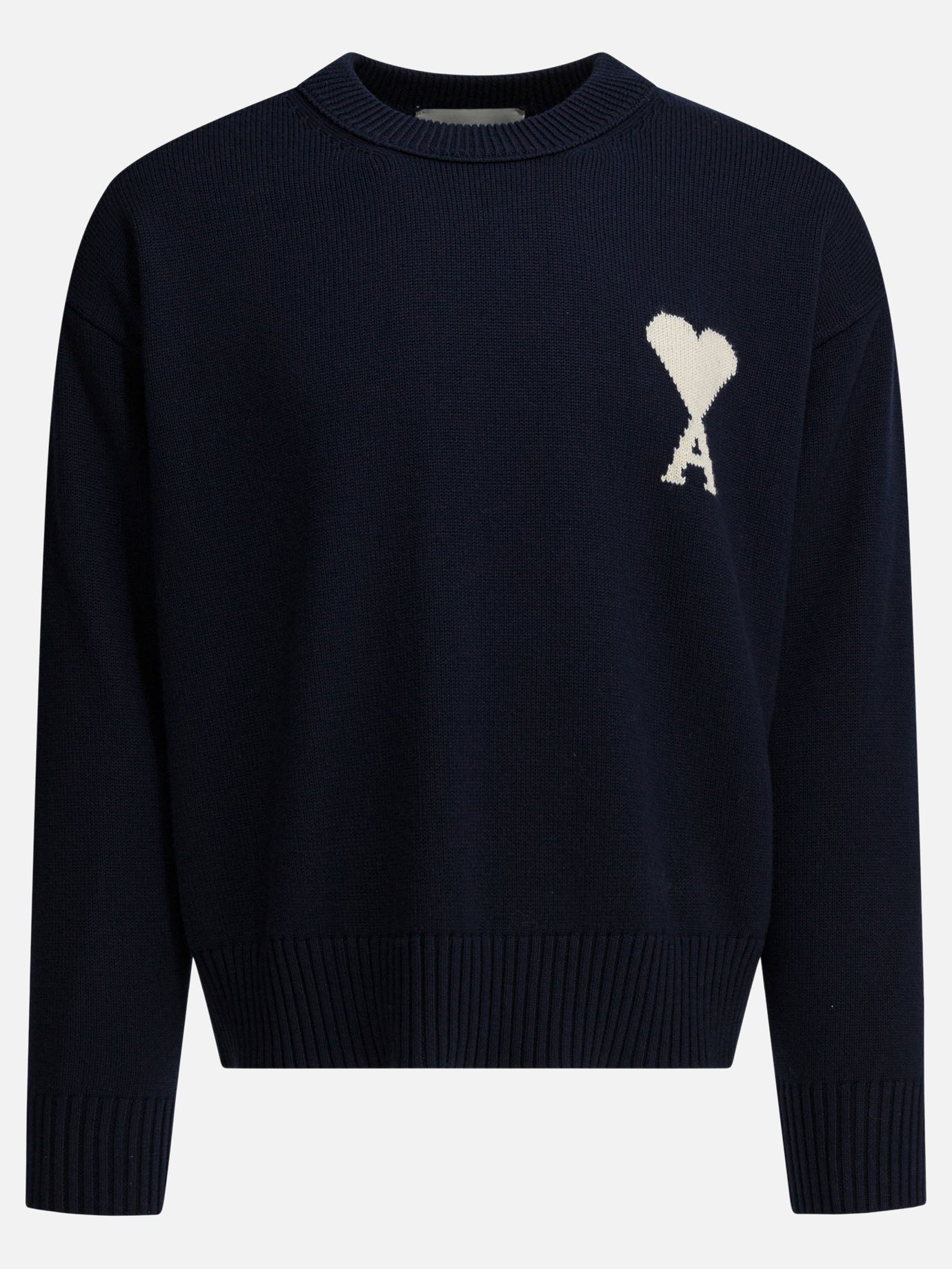 Crewneck sweaters Logo  Blue - Ami Paris Men | PDP | VIETTI Online Store | Zoom-Modal
