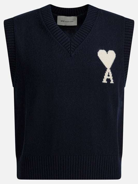 Vests Logo  Blue - Ami Paris Men | PLP | VIETTI Online Store 

