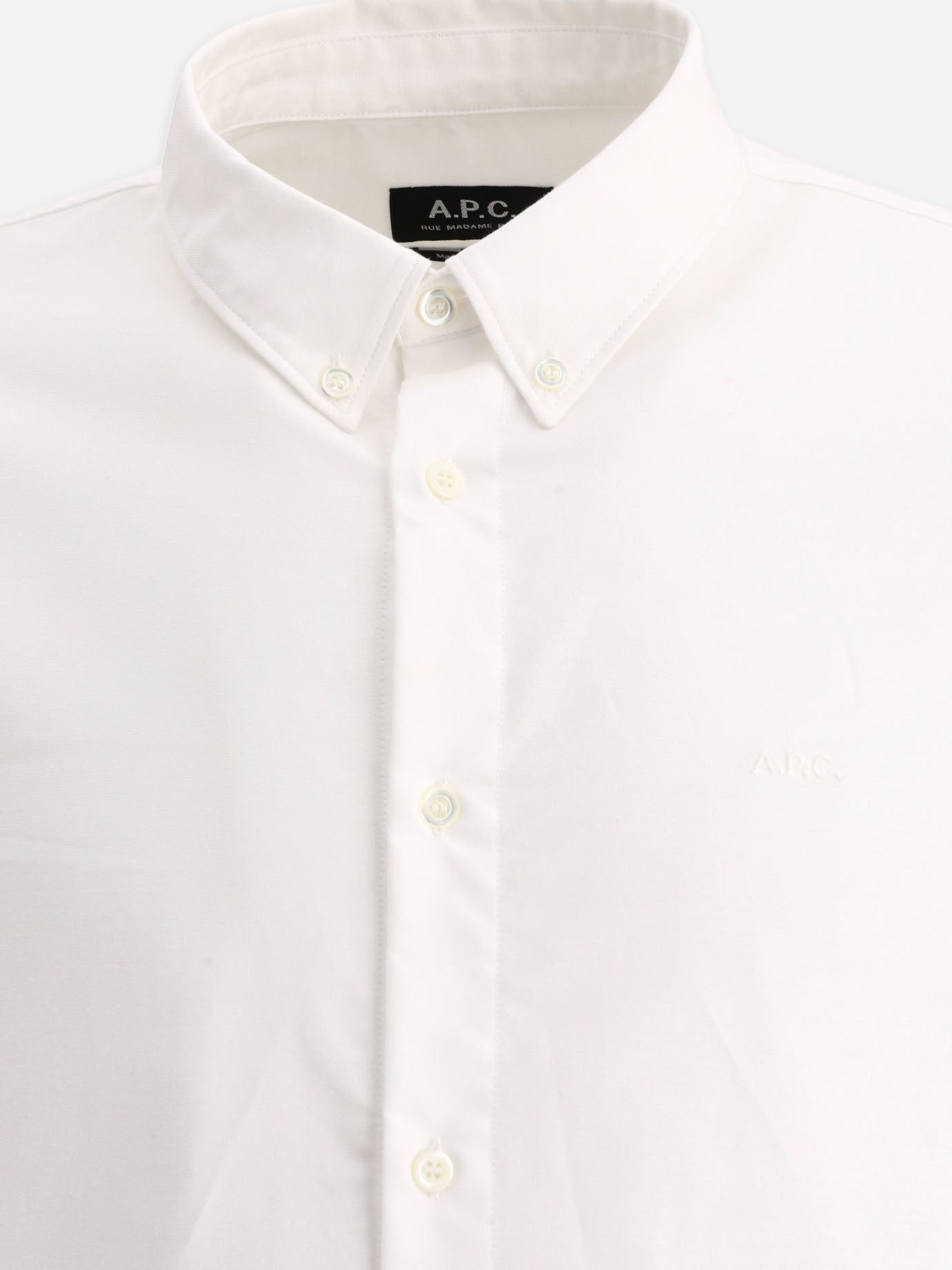 Camicie formali Logo  Bianco - A.P.C. Uomo | PDP | VIETTI Online Store | Zoom-Modal_3
