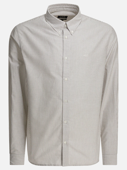 Casual shirts Striped  Green - A.P.C. Men | PDP | VIETTI Online Store 
