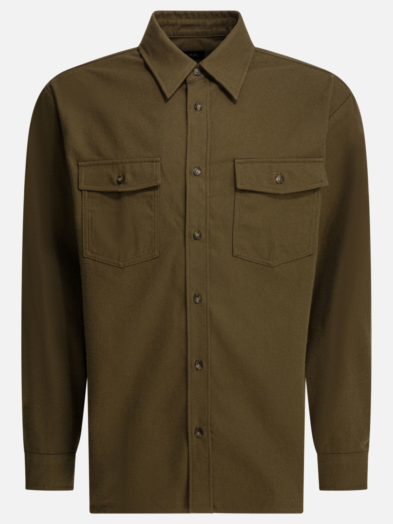 Giacche overshirt Solid colour  Verde - A.P.C. Uomo | PDP | VIETTI Online Store | Zoom-Modal
