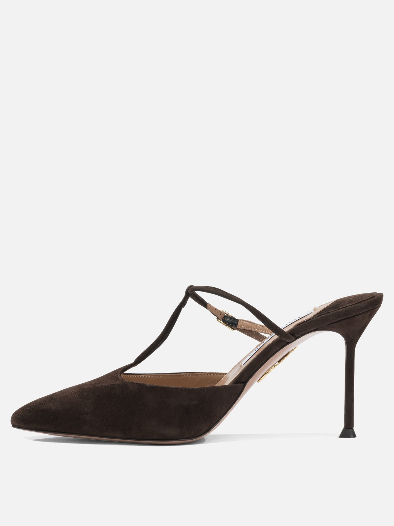 Mules 100% kid leather - 100% calf leather  Brown - Aquazzura Women | PDP | VIETTI Online Store | Zoom-Modal_3
