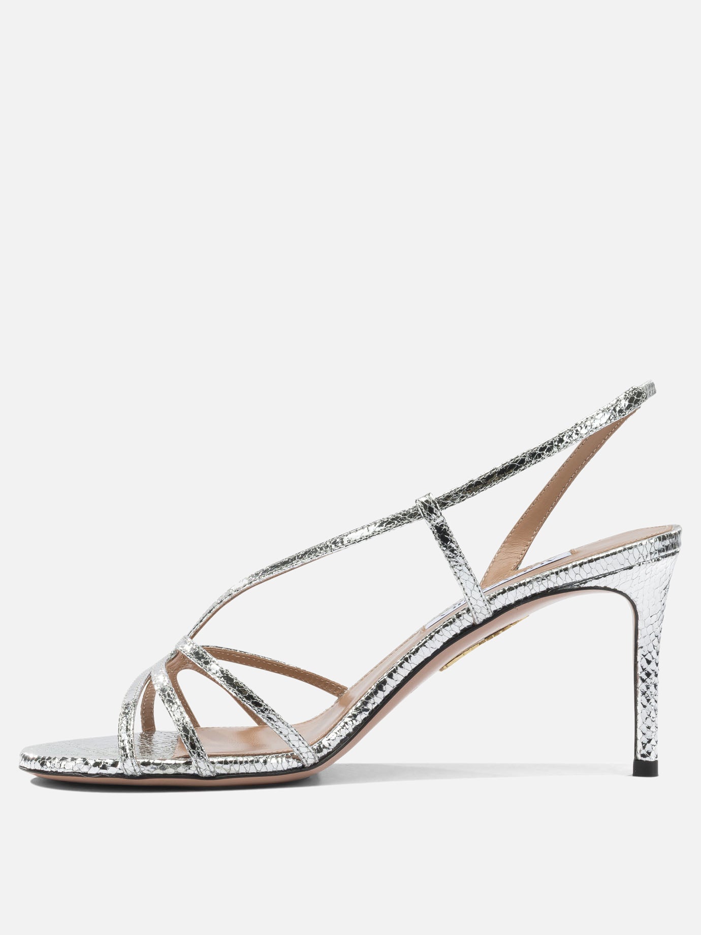 Heeled sandals 100% goat leather - 100% calf leather  Silver - Aquazzura Women | PDP | VIETTI Online Store | Zoom-Modal_3
