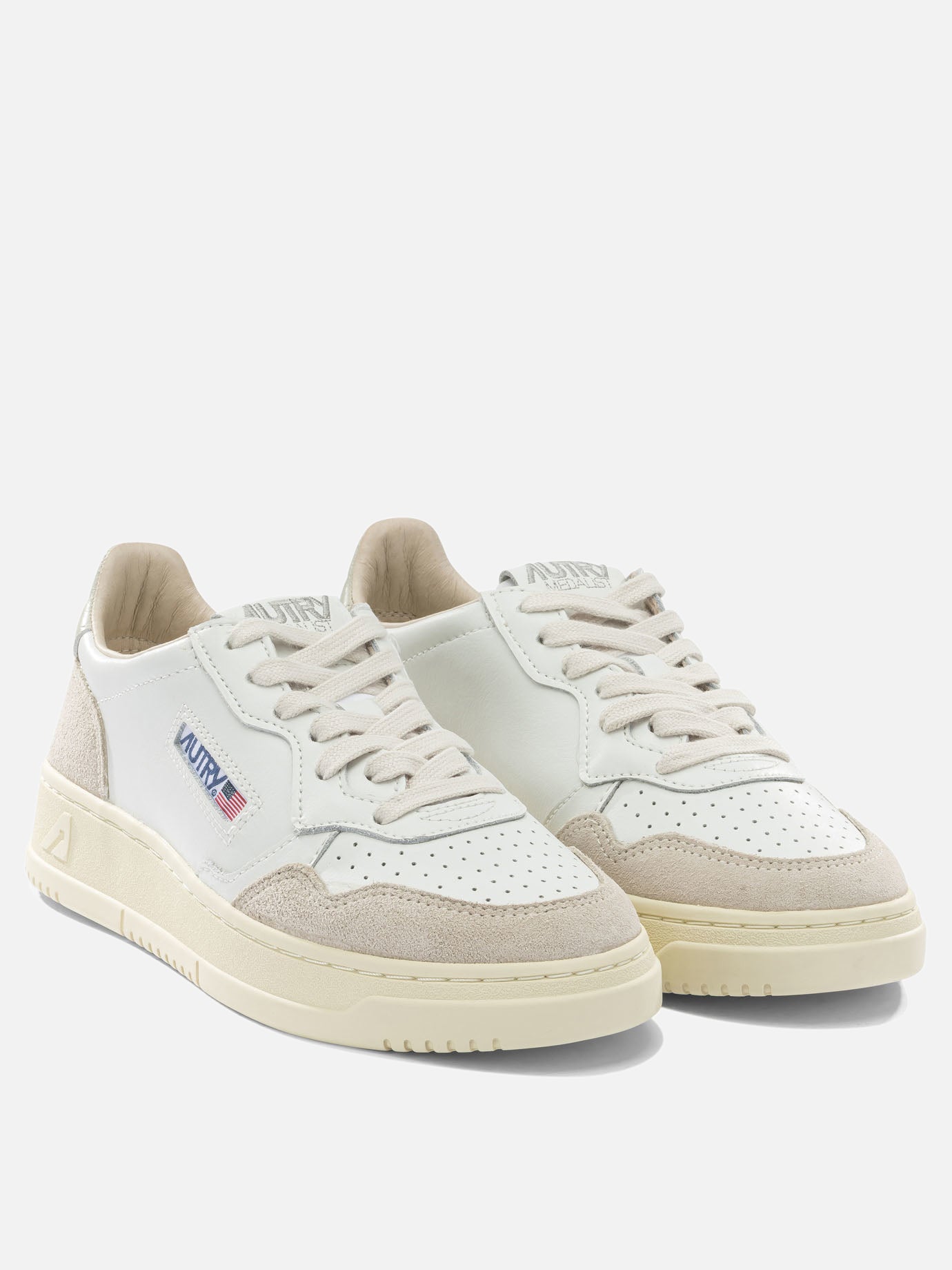 Low top sneakers 70% leather 20% suede 10% nylon  White - Autry Women | PDP | VIETTI Online Store | Zoom-Modal_2
