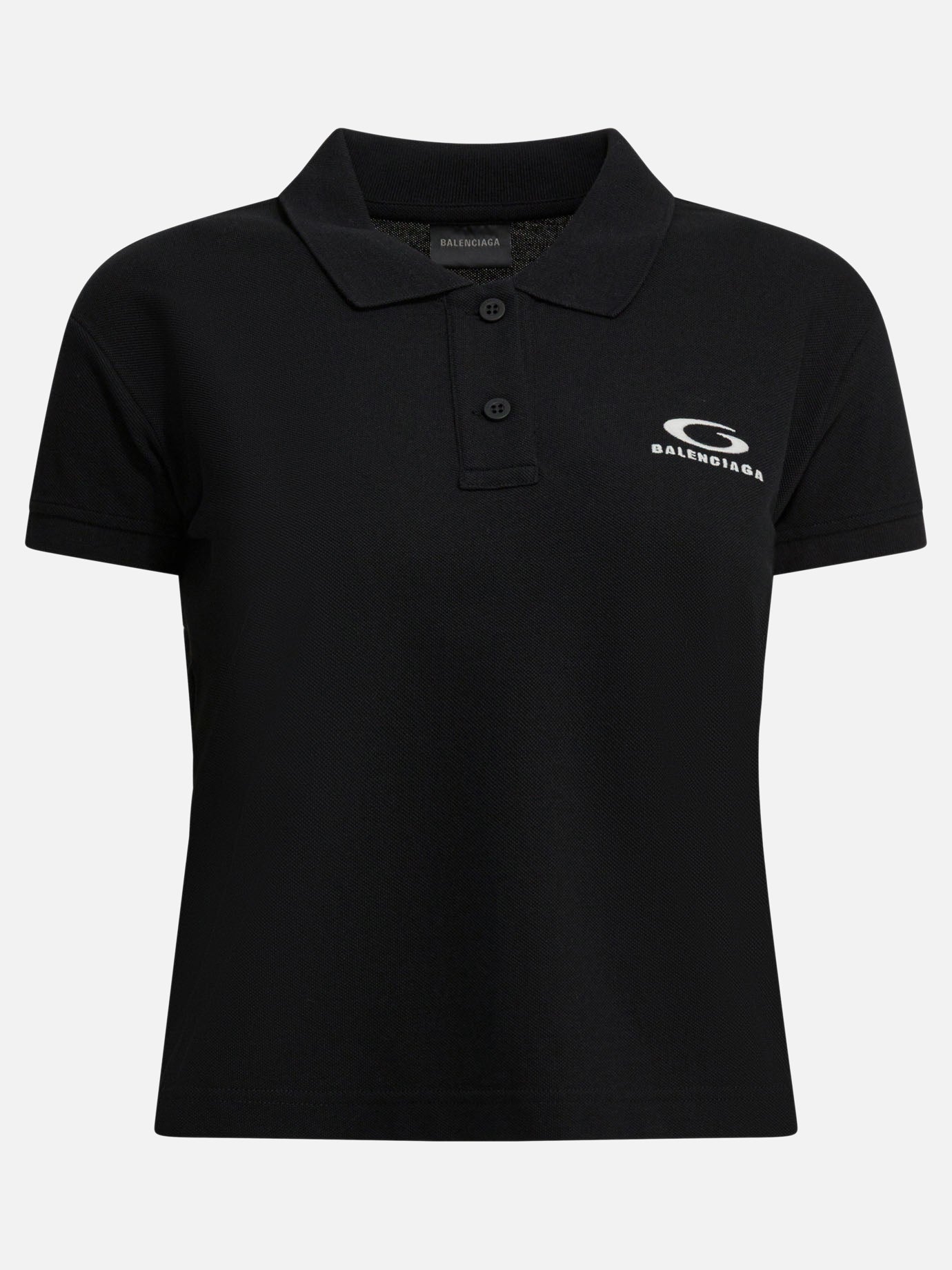 Polo shirts with buttons Logo  Black - Balenciaga Women | PDP | VIETTI Online Store | thumbnail
