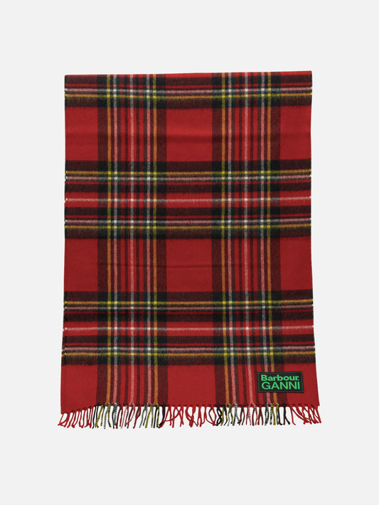 Fringed scarves 100% wool  Red - Barbour Women | PLP | VIETTI Online Store 
