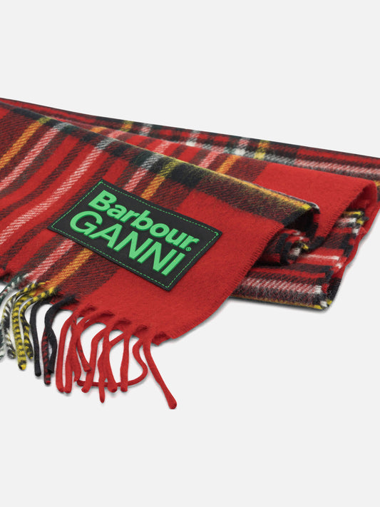 Fringed scarves 100% wool  Red - Barbour Women | PLP | VIETTI Online Store | 2
