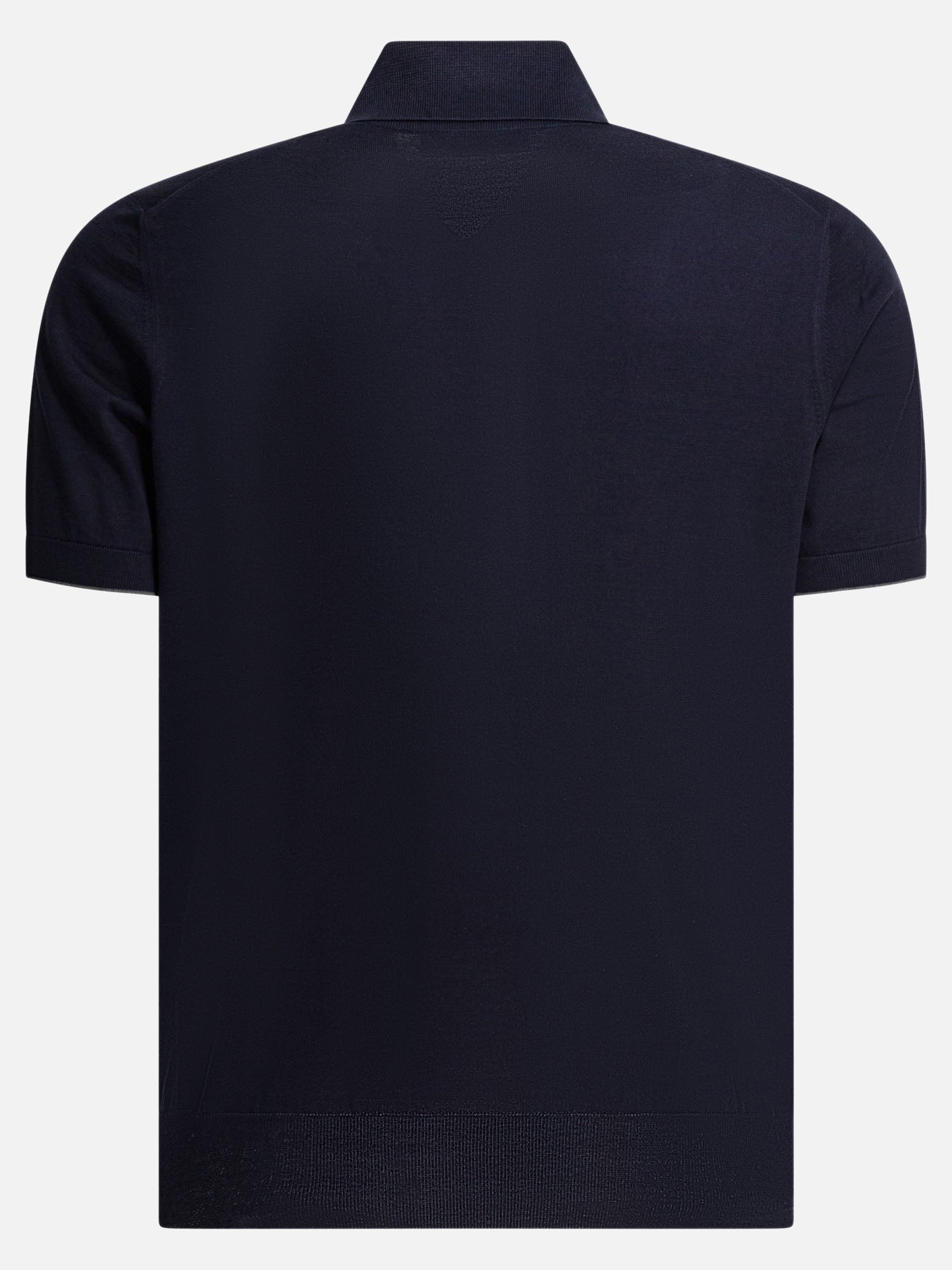 Polo shirts with buttons Solid colour  Blue - Brunello Cucinelli Men | PDP | VIETTI Online Store | Zoom-Modal_2
