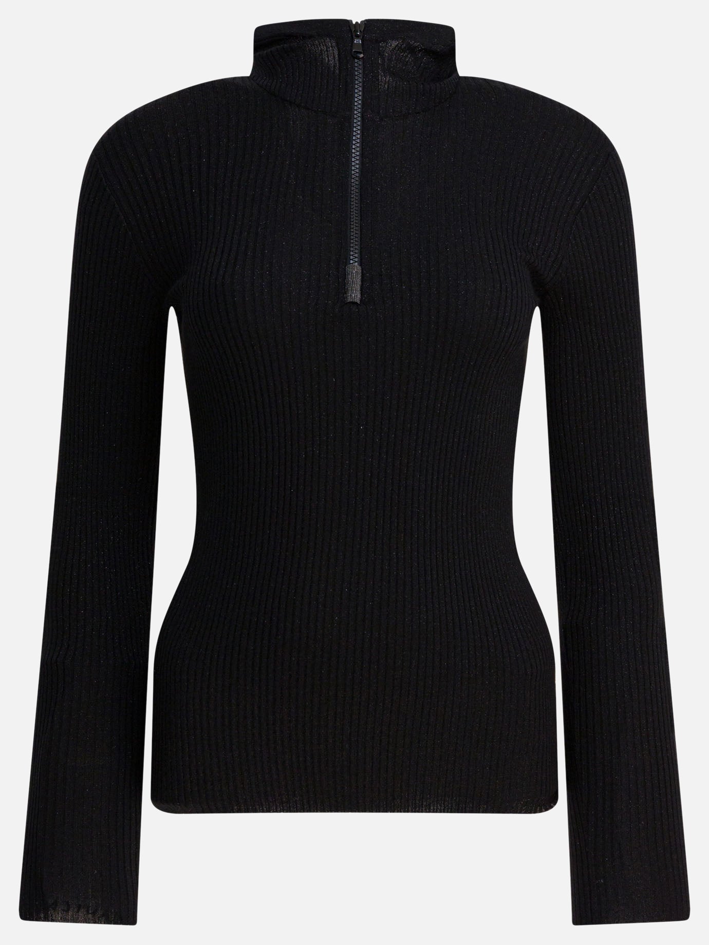 Hooded sweaters Solid colour  Black - Brunello Cucinelli Women | PDP | VIETTI Online Store | thumbnail