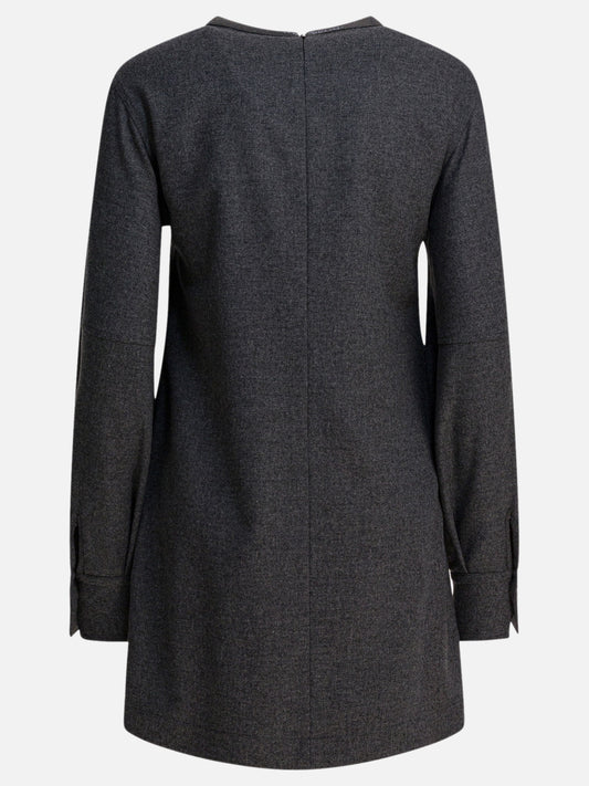 Mini dresses Solid colour  Grey - Brunello Cucinelli Women | PLP | VIETTI Online Store | 2
