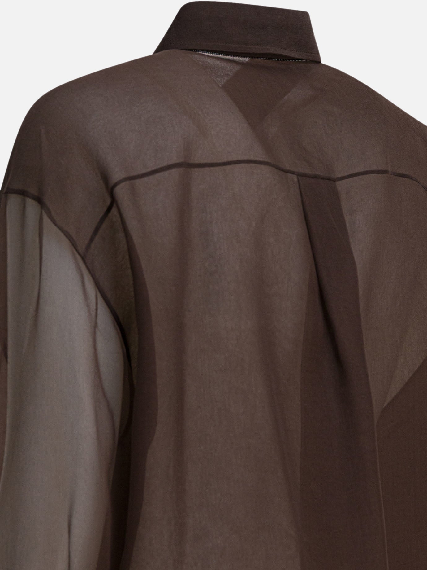 Casual shirts Solid colour  Brown - Brunello Cucinelli Women | PDP | VIETTI Online Store | Zoom-Modal_4
