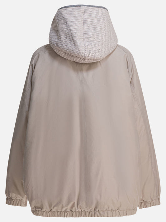 Down jackets Solid colour  Grey - Brunello Cucinelli Women | PDP | VIETTI Online Store | 2
