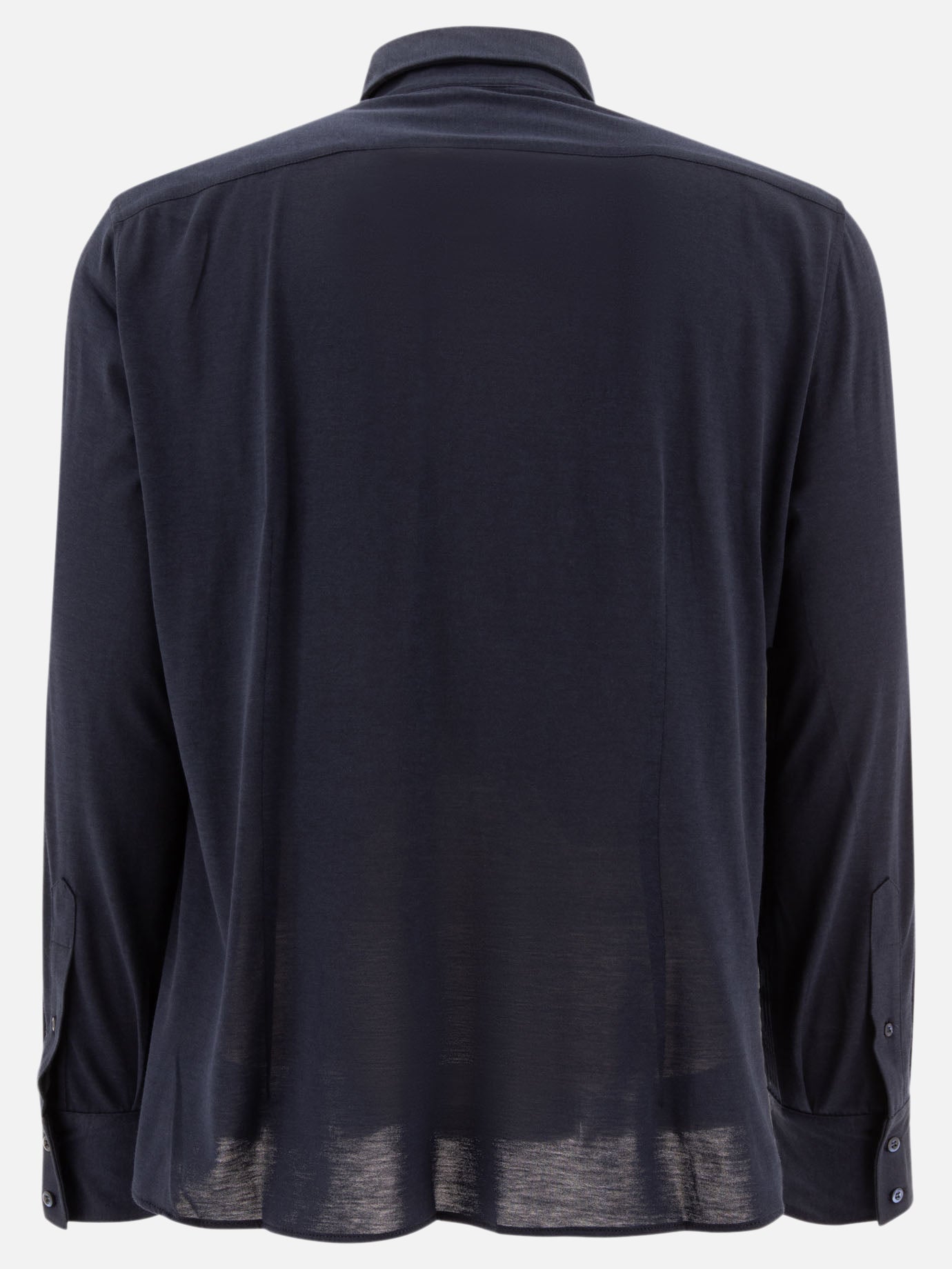 Casual shirts Solid colour  Blue - Brunello Cucinelli Men | PDP | VIETTI Online Store | thumbnail_2