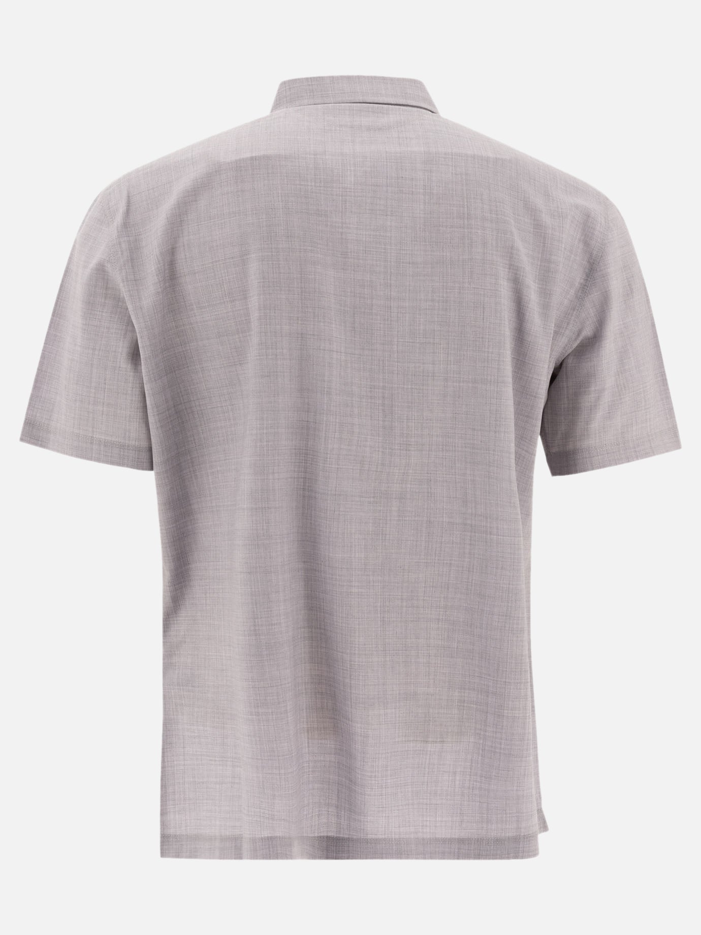 Polo con bottoni Solid colour  Grigio - Brunello Cucinelli Uomo | PDP | VIETTI Online Store | thumbnail_2
