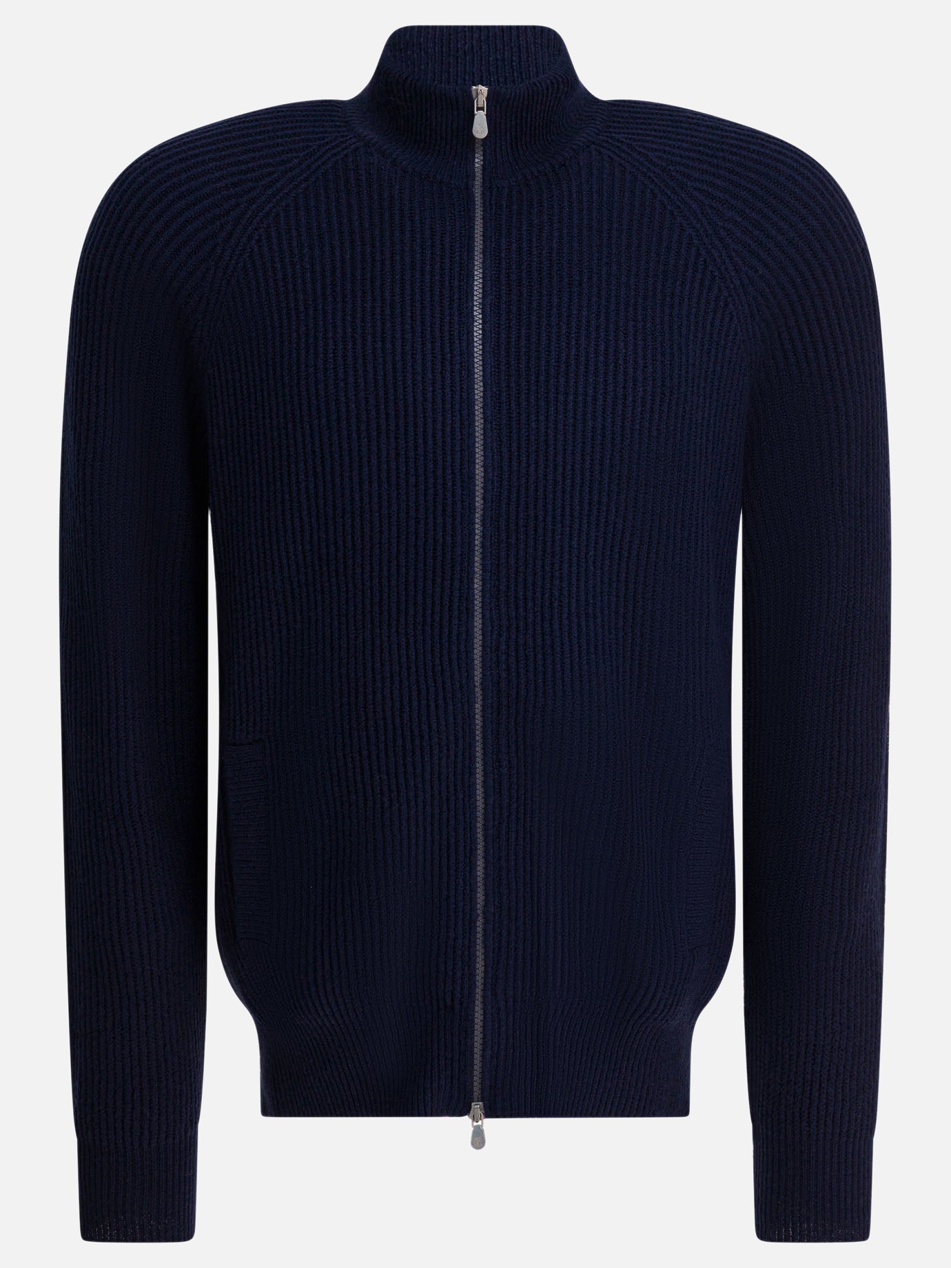 Zipped sweaters Solid colour  Blue - Brunello Cucinelli Men | PDP | VIETTI Online Store | Zoom-Modal
