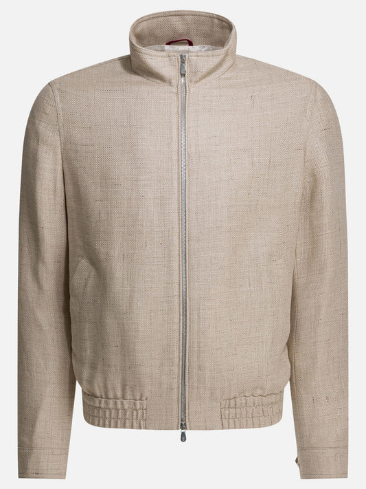Quilted & Utility Jackets Solid colour  Beige - Brunello Cucinelli Men | PLP | VIETTI Online Store 

