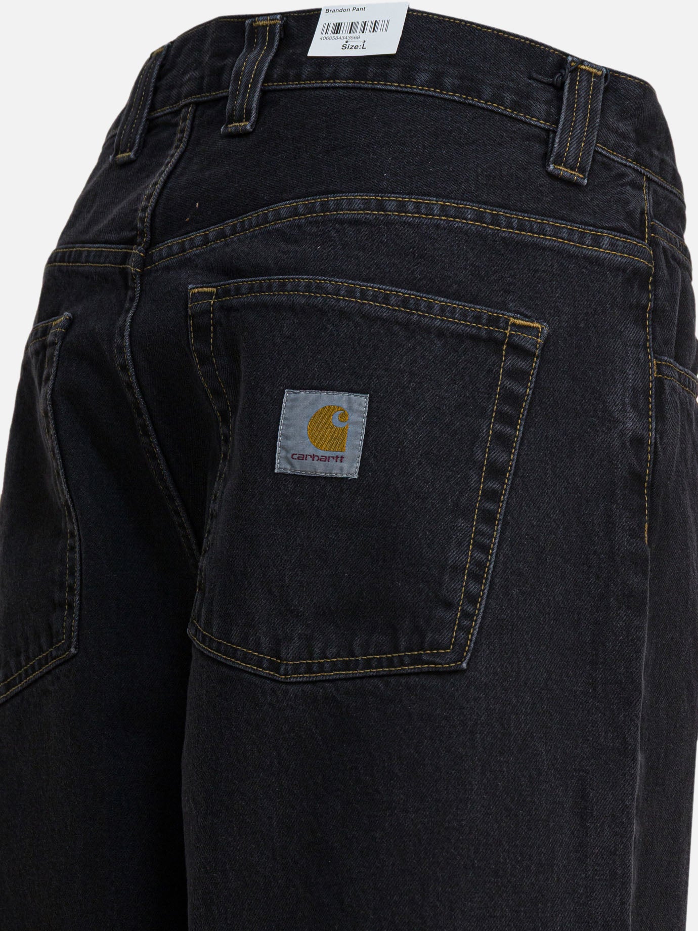 Wide-leg jeans Solid colour  Black - Carhartt WIP Men | PDP | VIETTI Online Store | thumbnail_4
