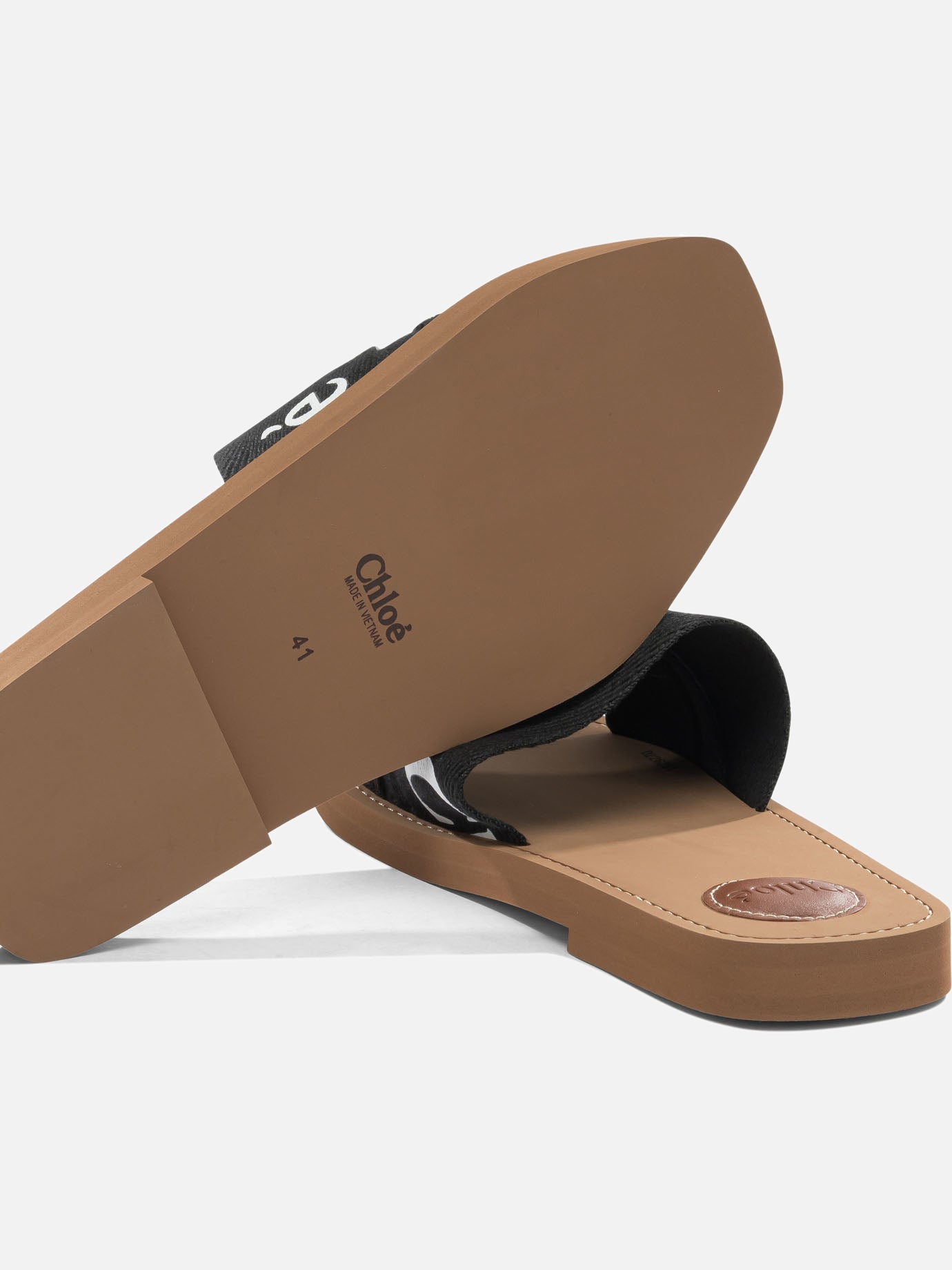 Flat sandals 100% ethylene vinyl acetate - 95% ethylene vinyl acetate 5% cow leather  Black - Chloé Women | PDP | VIETTI Online Store | Zoom-Modal_5
