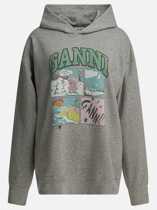 Hoodies Graphics  Grey - Ganni Women | PLP | VIETTI Online Store 
