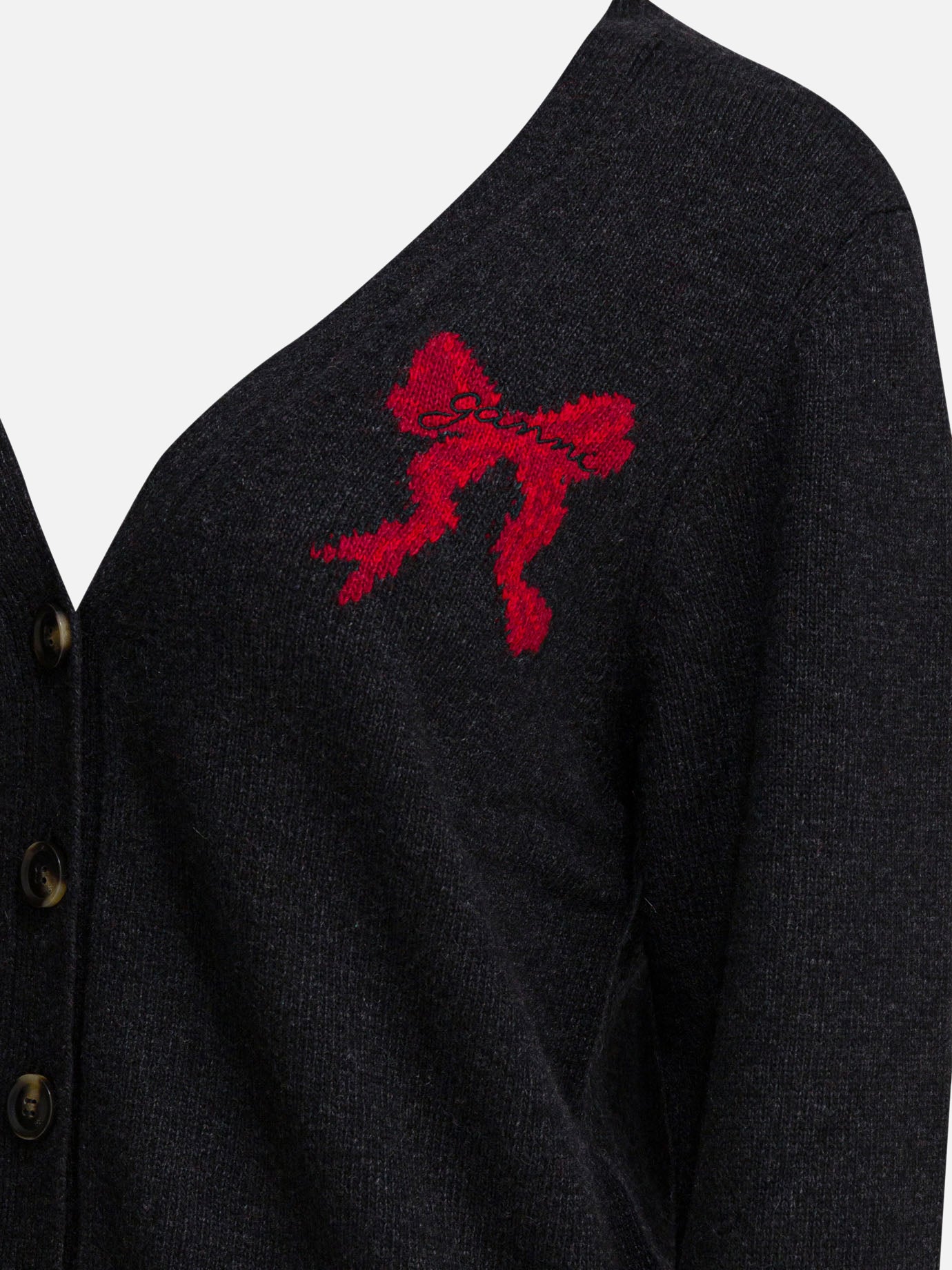 Cardigan Graphics  Nero - Ganni Donna | PDP | VIETTI Online Store | thumbnail_3