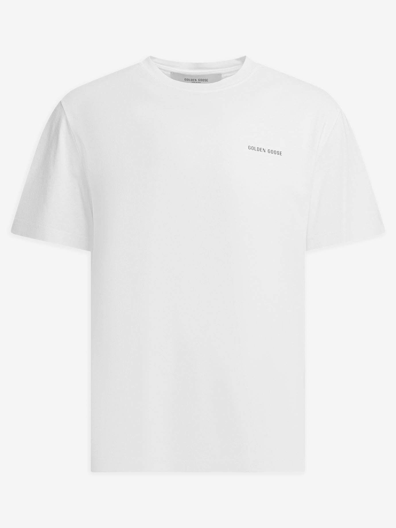 T-shirt girocollo Logo  Bianco - Golden Goose Uomo | PDP | VIETTI Online Store | thumbnail