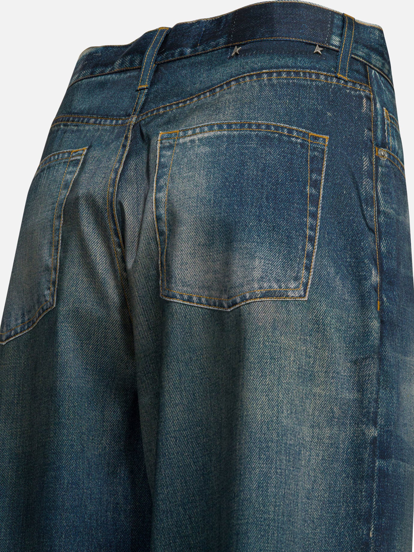 Straight-leg jeans Solid colour  Blue - Golden Goose Women | PDP | VIETTI Online Store | thumbnail_4