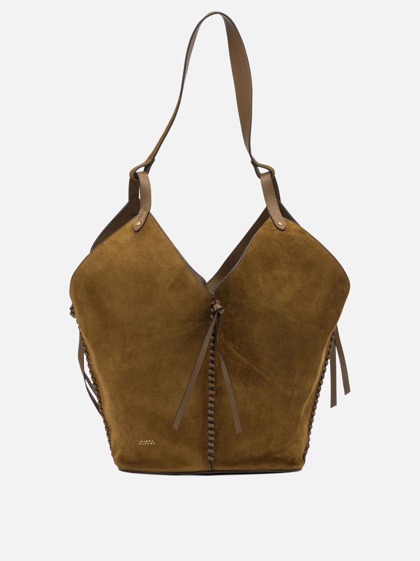 Large bags 100% calf velvet leather  Brown - Isabel Marant Women | PDP | VIETTI Online Store | thumbnail