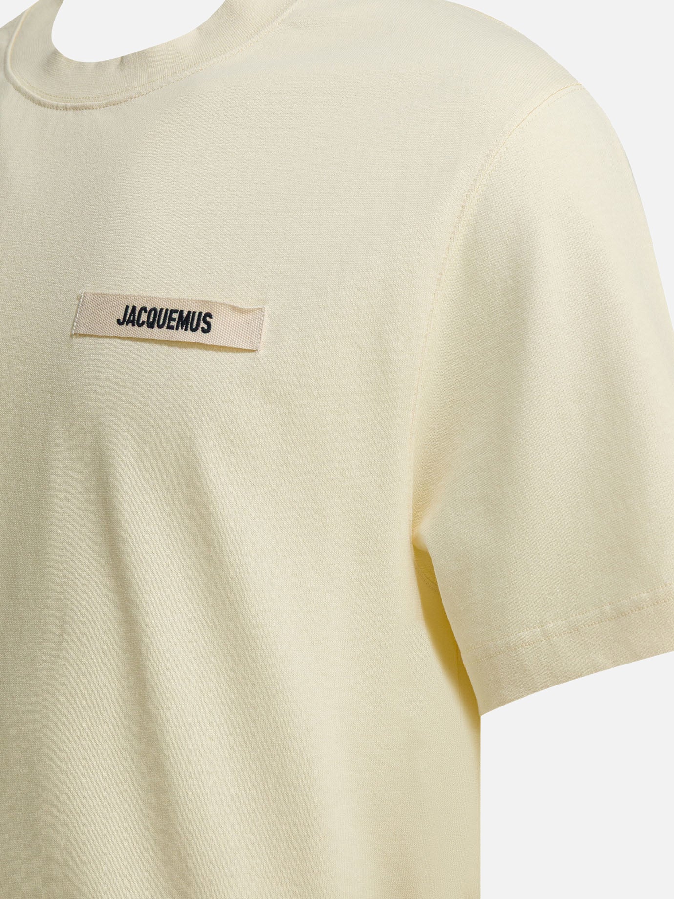 Crewneck t-shirts Logo  Beige - Jacquemus Men | PDP | VIETTI Online Store | Zoom-Modal_4
