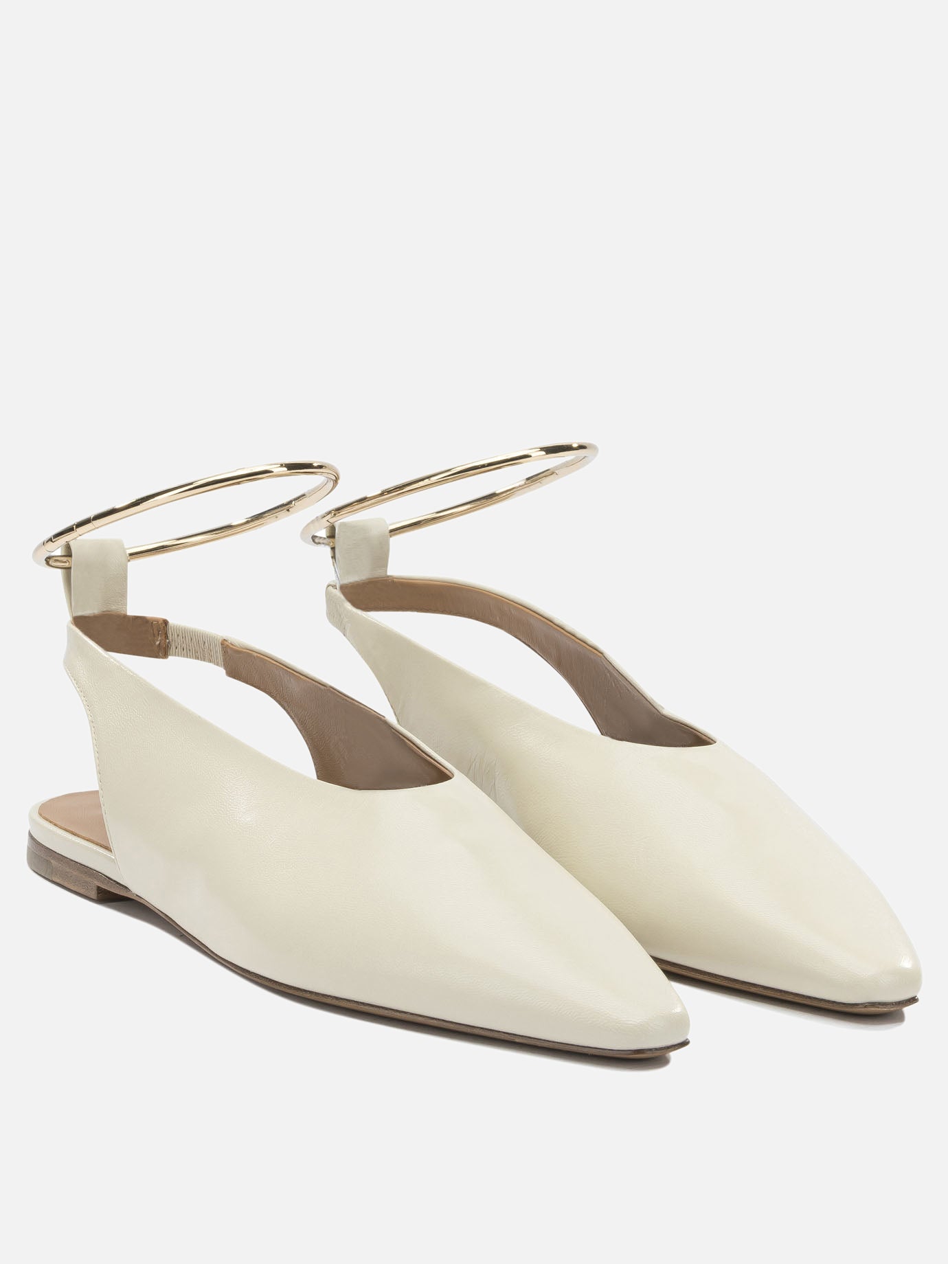 Classic ballet flats 100% goat leather - 100% calf leather  Beige - Jil Sander Women | PDP | VIETTI Online Store | Zoom-Modal_2
