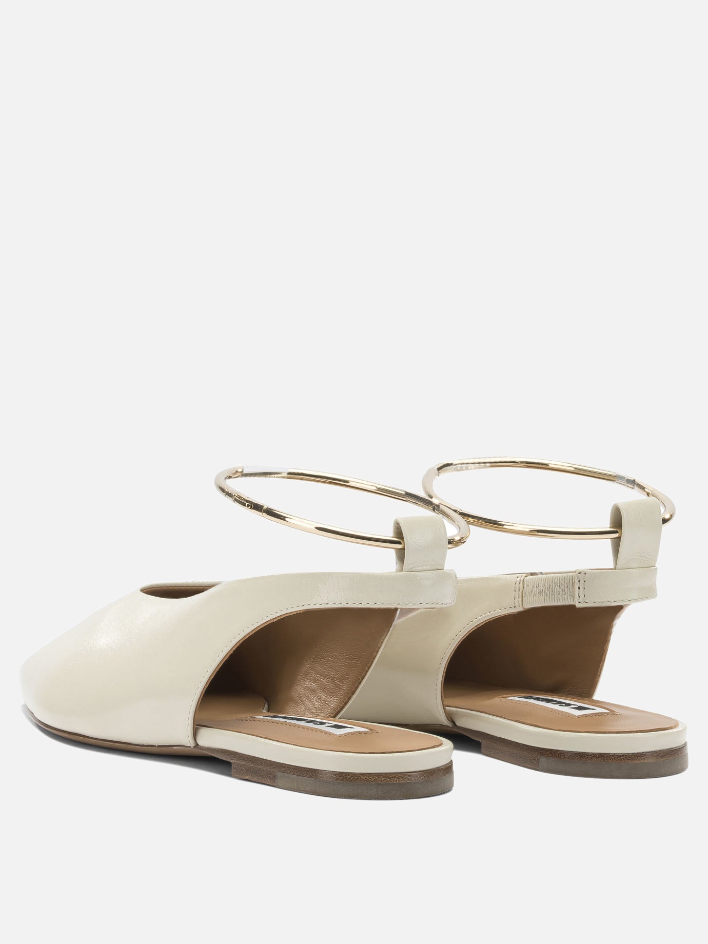 Classic ballet flats 100% goat leather - 100% calf leather  Beige - Jil Sander Women | PDP | VIETTI Online Store | Zoom-Modal_4
