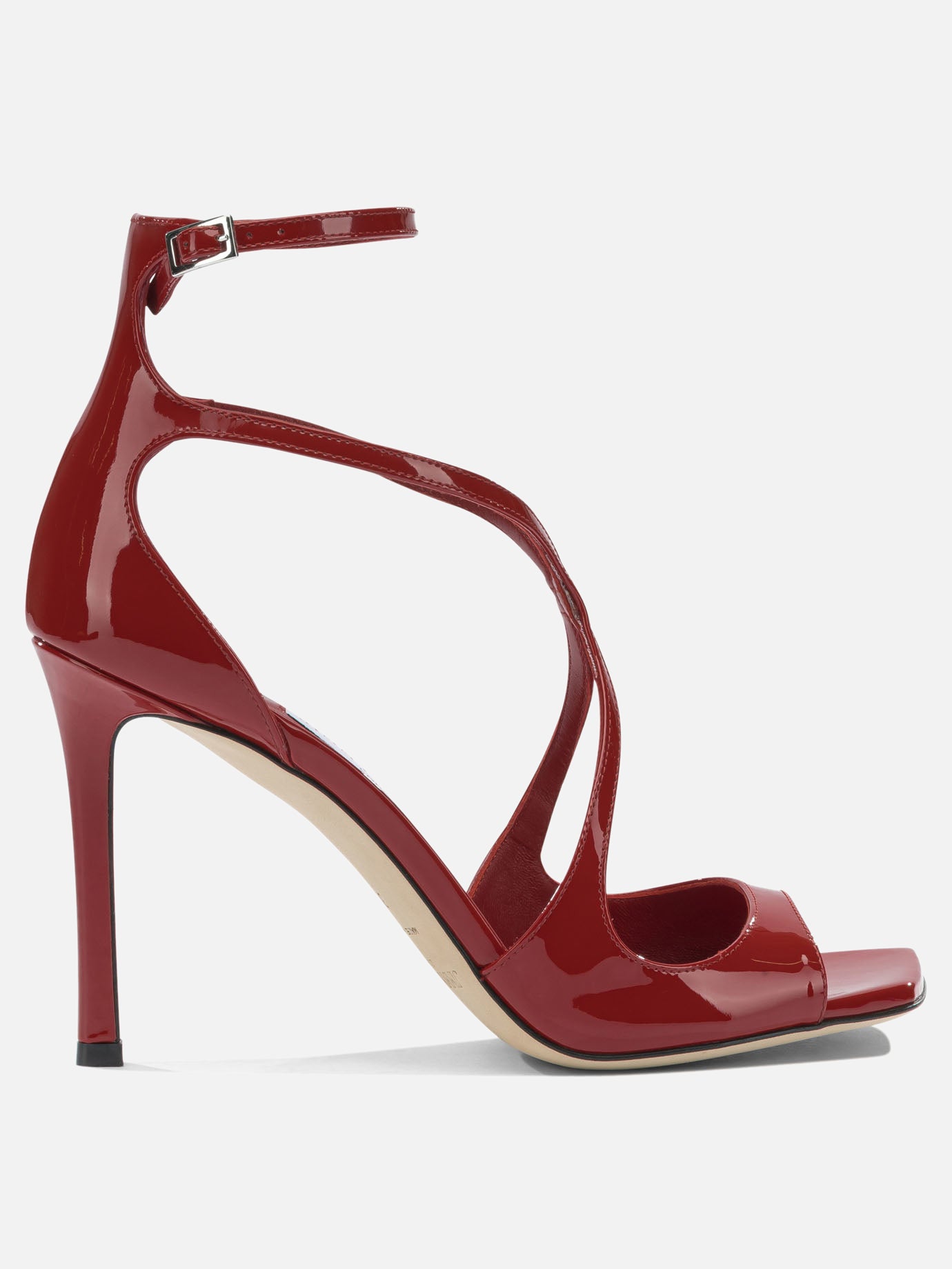 Heeled sandals 85% leather 5% salpa 5% plastic 5% metal - 100% calf  Red - Jimmy Choo Women | PDP | VIETTI Online Store | Zoom-Modal
