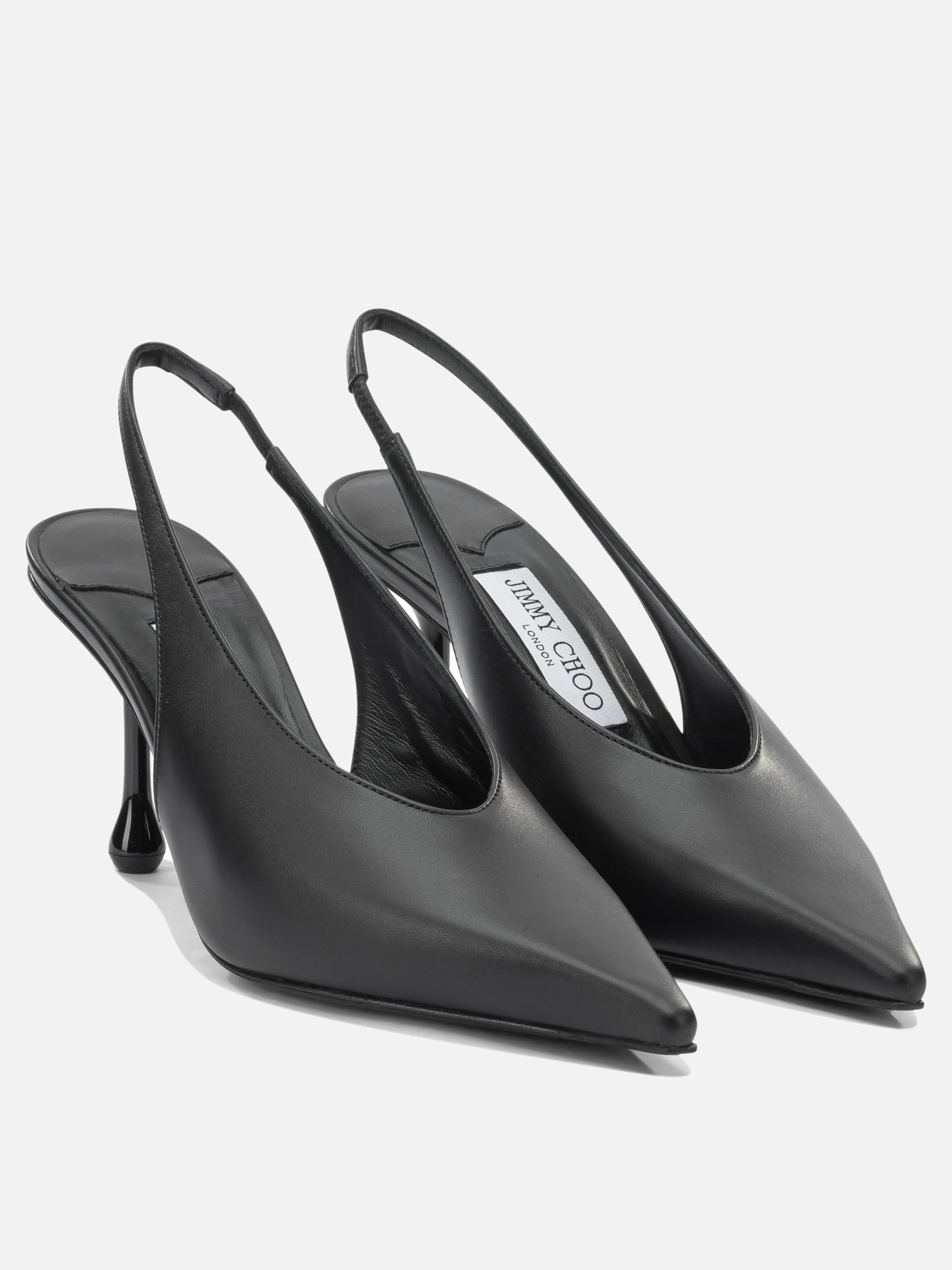 Slingbacks 87% leather 5% salpa 5% plastic 3% metal - 50% calf 50% rubber  Black - Jimmy Choo Women | PDP | VIETTI Online Store | Zoom-Modal_2
