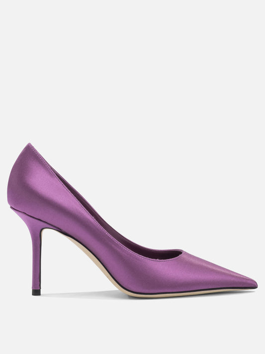Pumps 77% textile 10% leather 5% salpa 5% plastic 3% metal - 100% calf  Purple - Jimmy Choo Women | PDP | VIETTI Online Store 
