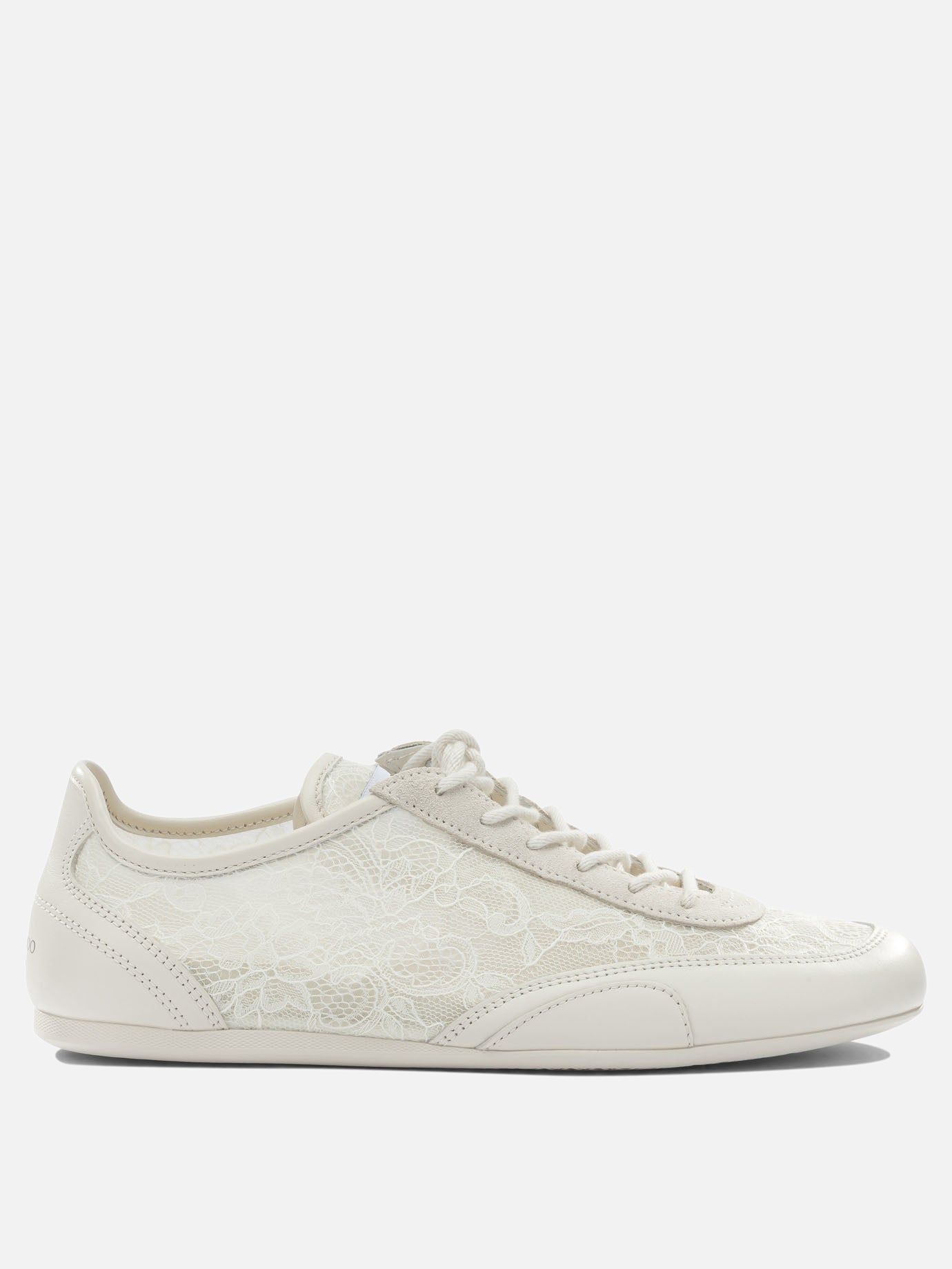 Low top sneakers 50% textile 44% leather 5% metal 1% rubber - 100% rubber  White - Jimmy Choo Women | PDP | VIETTI Online Store | Zoom-Modal
