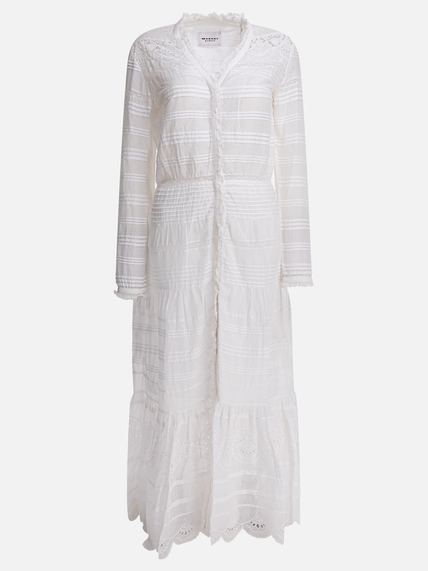 Long dresses Embroidered  White - Marant Étoile Women | PDP | VIETTI Online Store | Zoom-Modal
