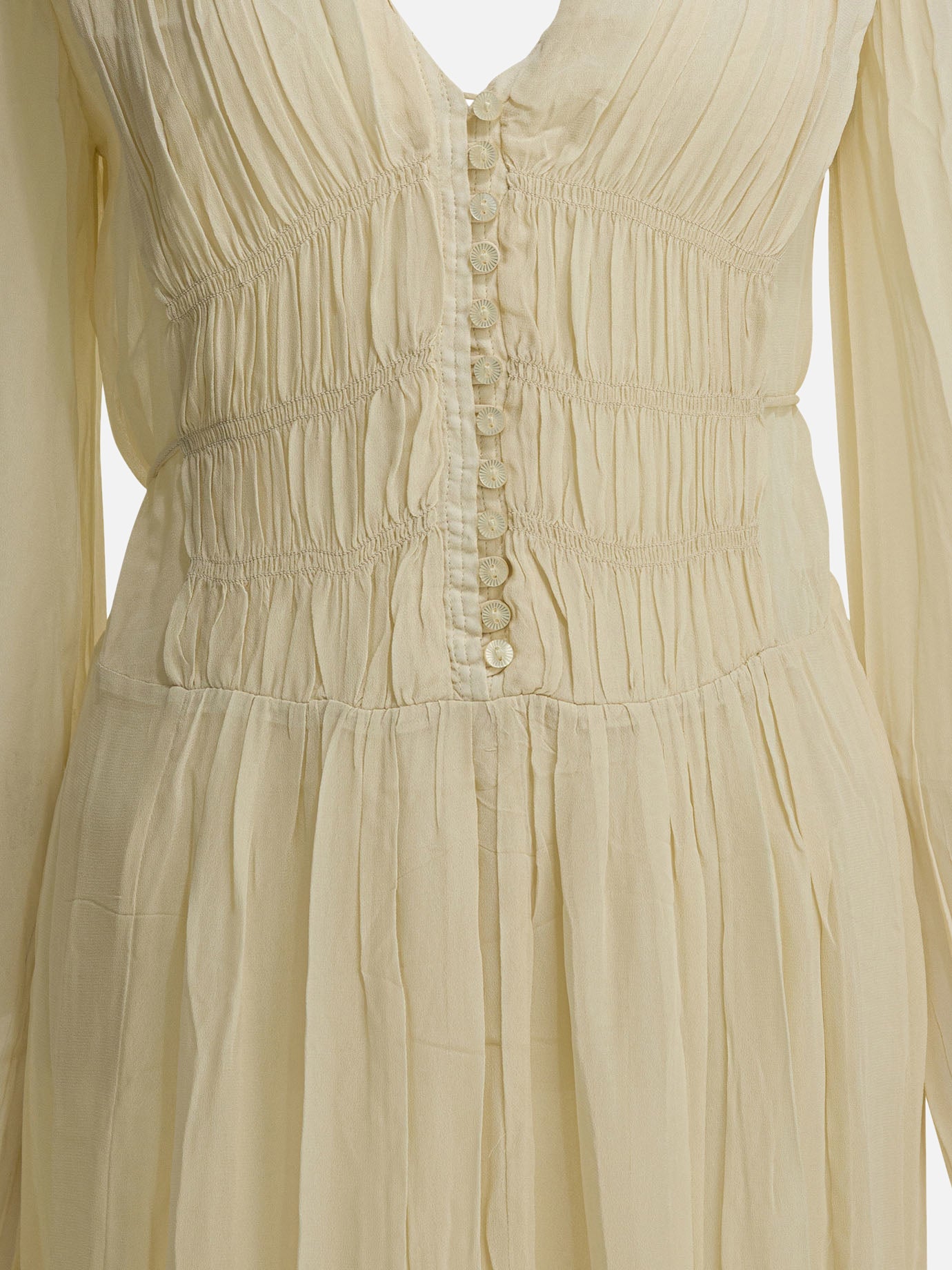 Long dresses Solid colour  Beige - Marant Étoile Women | PDP | VIETTI Online Store | thumbnail_4