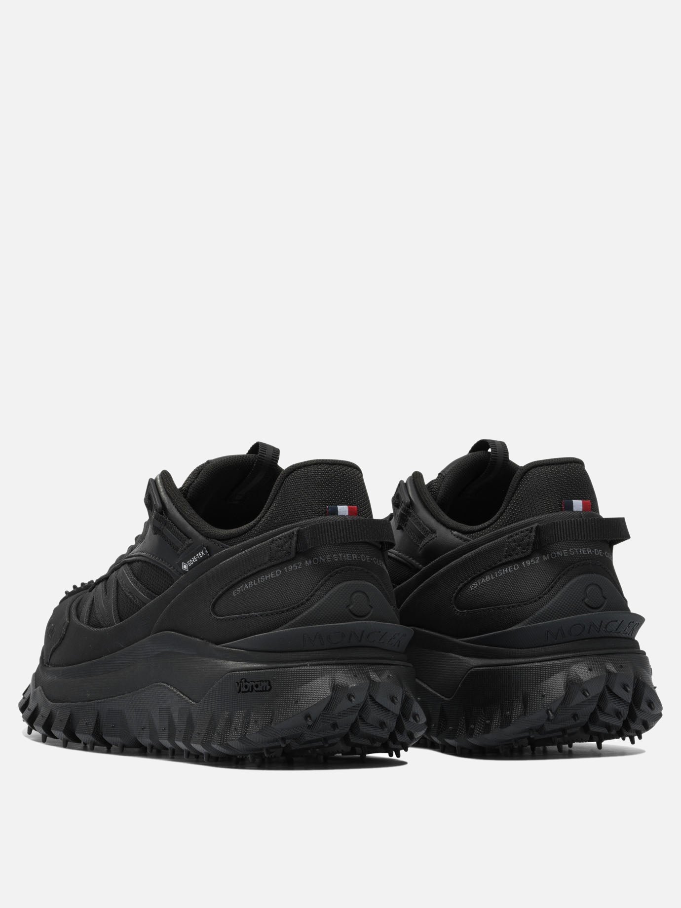Low top sneakers 100% polyamide - 100% rubber  Black - Moncler Men | PDP | VIETTI Online Store | thumbnail_4