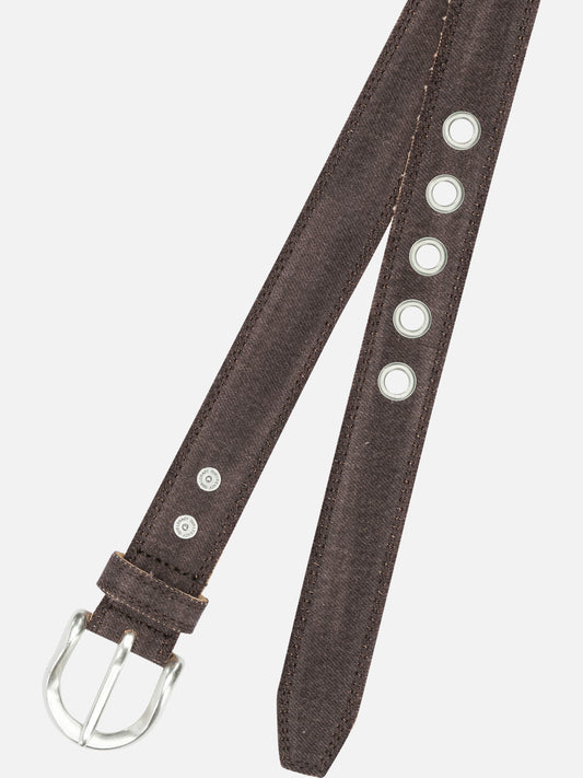 Leather belts 100% cotton - 100% leather  Brown - Our Legacy Men | PDP | VIETTI Online Store | 2

