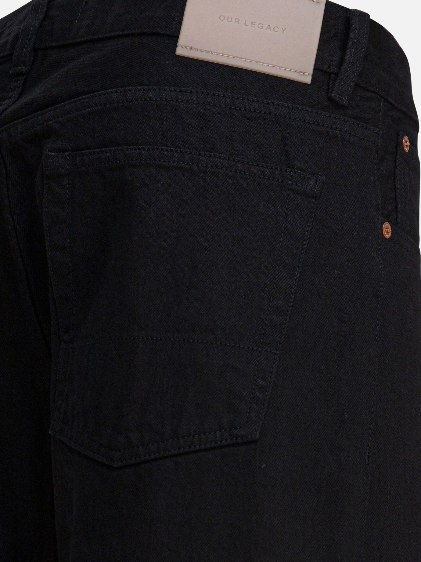 Wide-leg jeans Solid colour  Black - Our Legacy Men | PDP | VIETTI Online Store | Zoom-Modal_4
