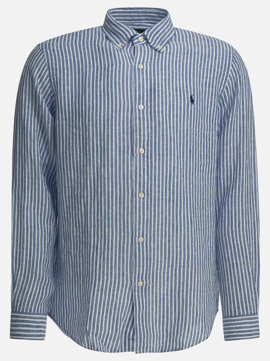 Casual shirts 100% linen  Blue - Polo Ralph Lauren Men | PLP | VIETTI Online Store 
